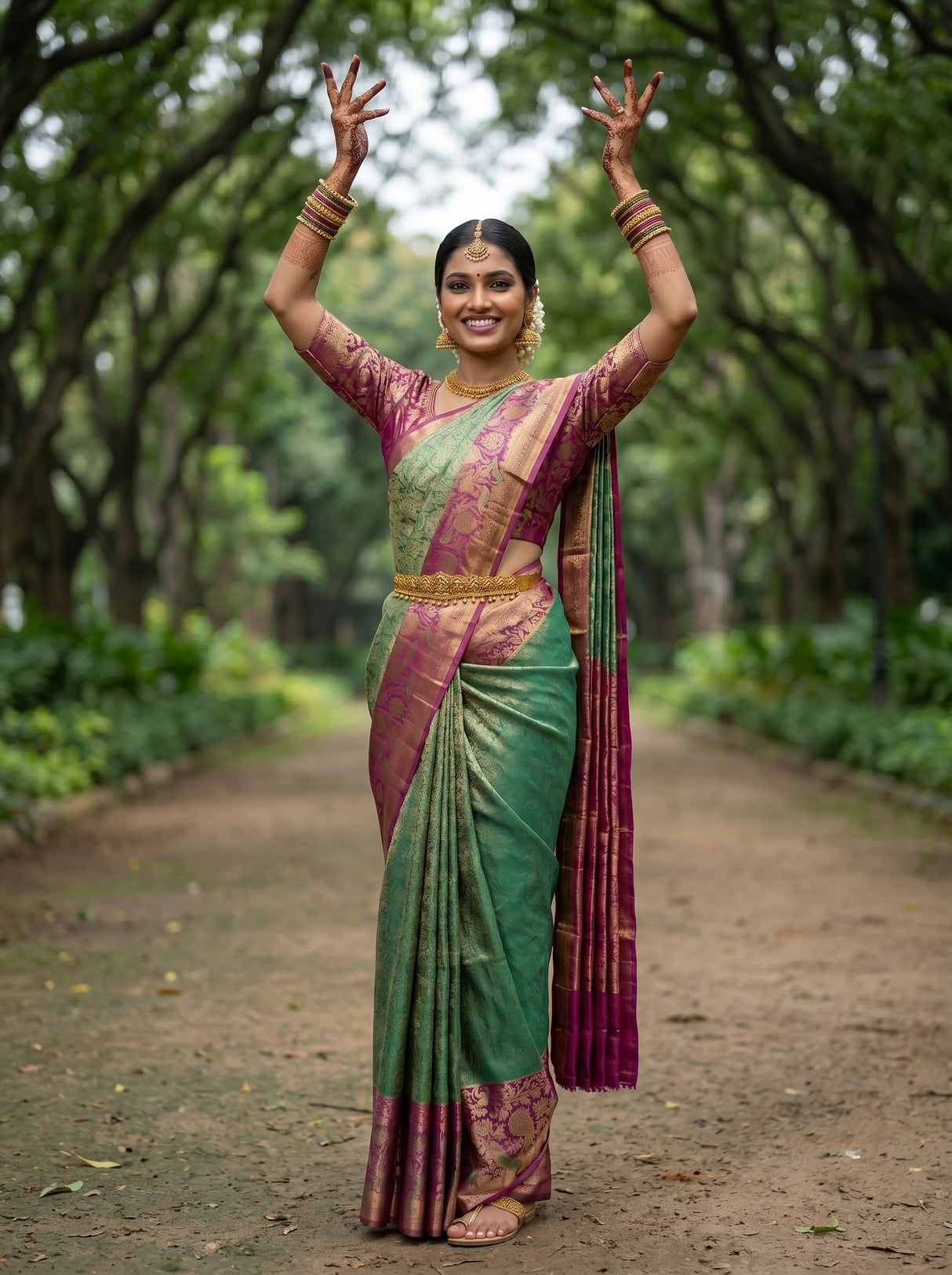MIMOSA Saree Saree — pose 5 styling detail
