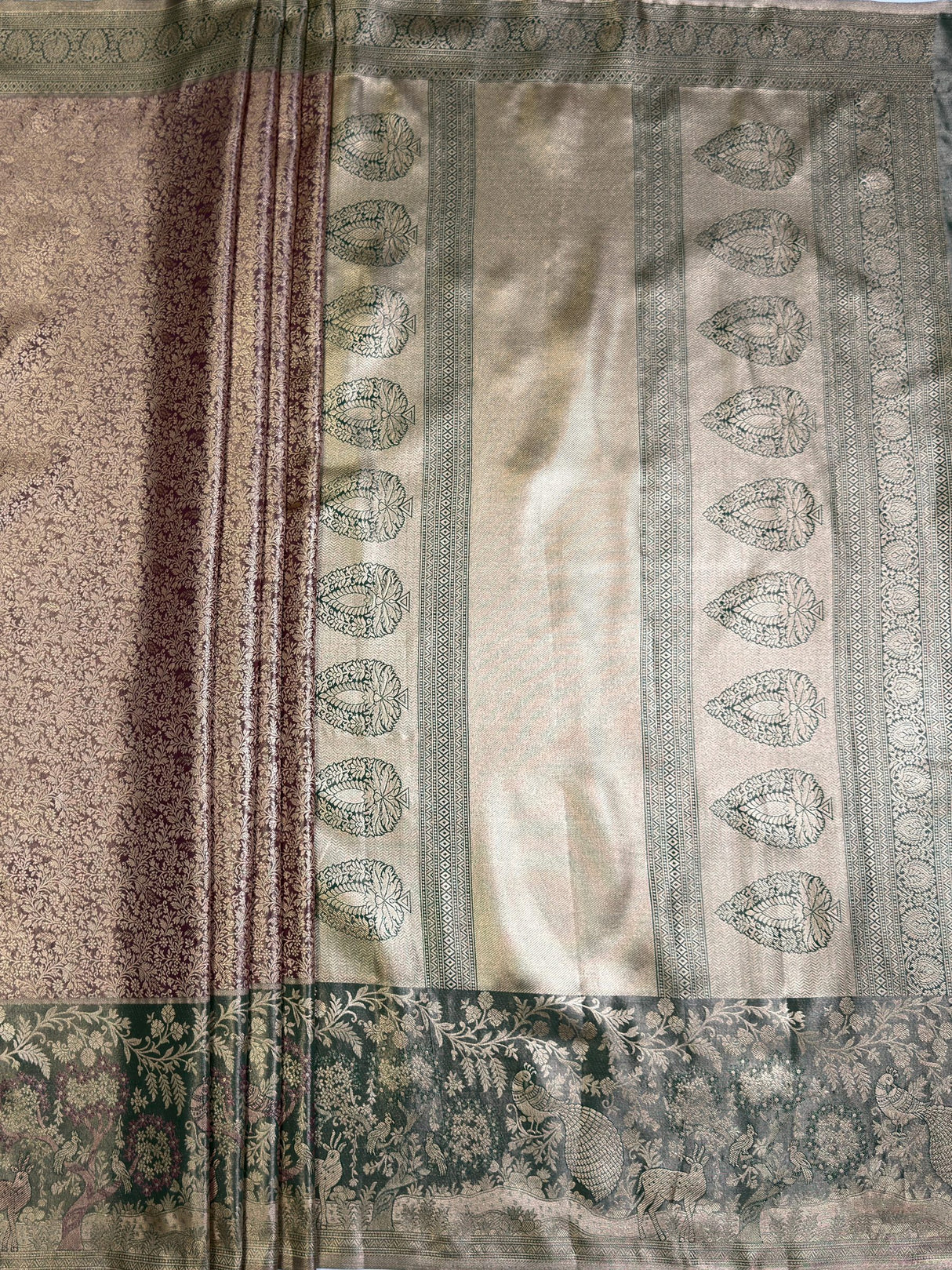 MIMOSA Saree Saree — pallu and zari work detail
