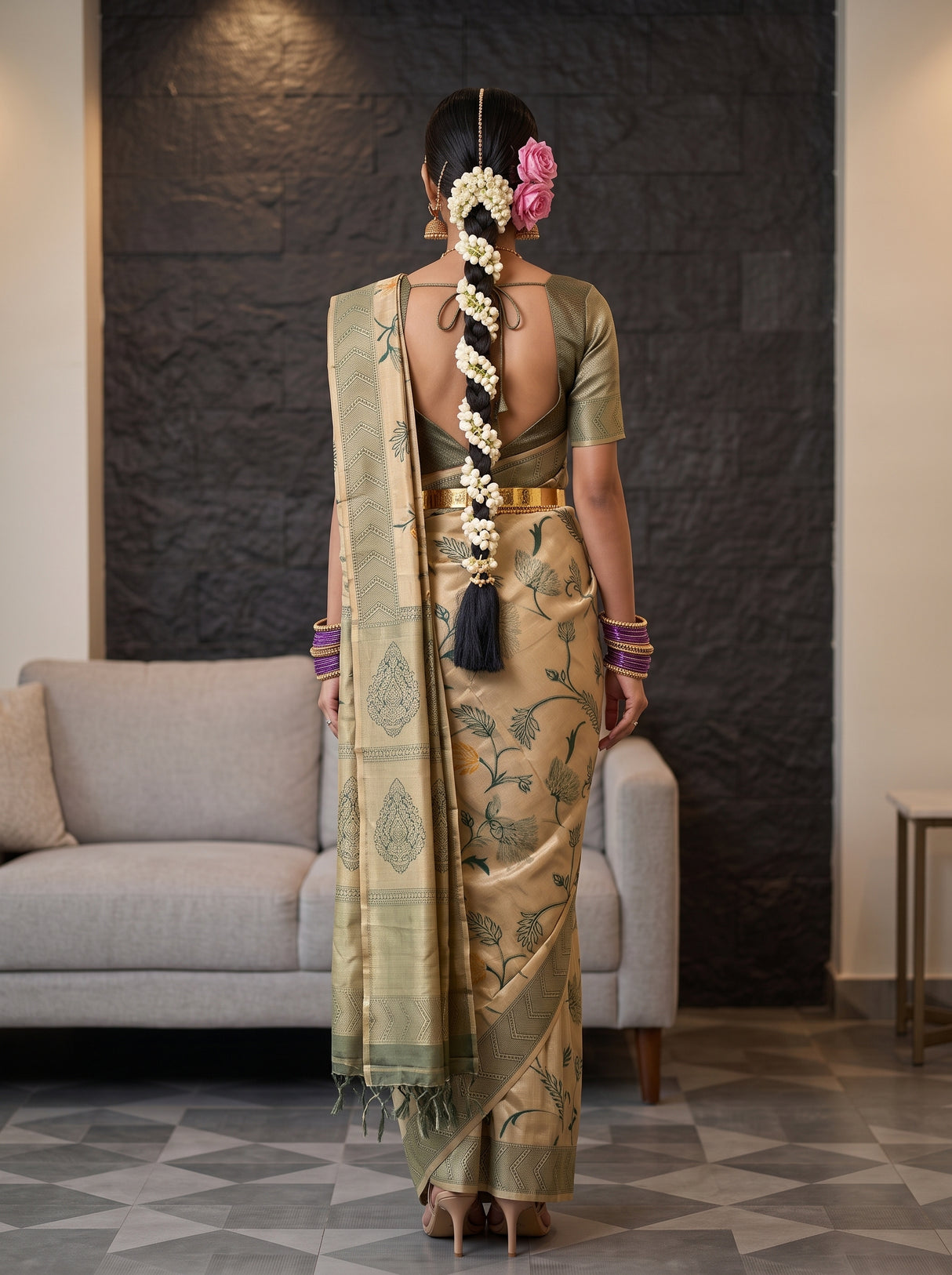 MIMOSA Saree Saree — pose 2 styling detail