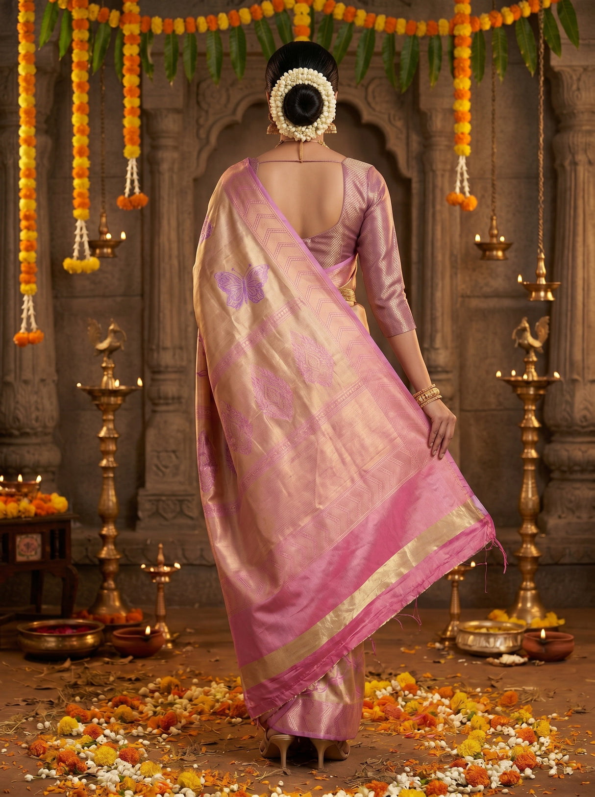 MIMOSA Saree Saree — pose 2 styling detail