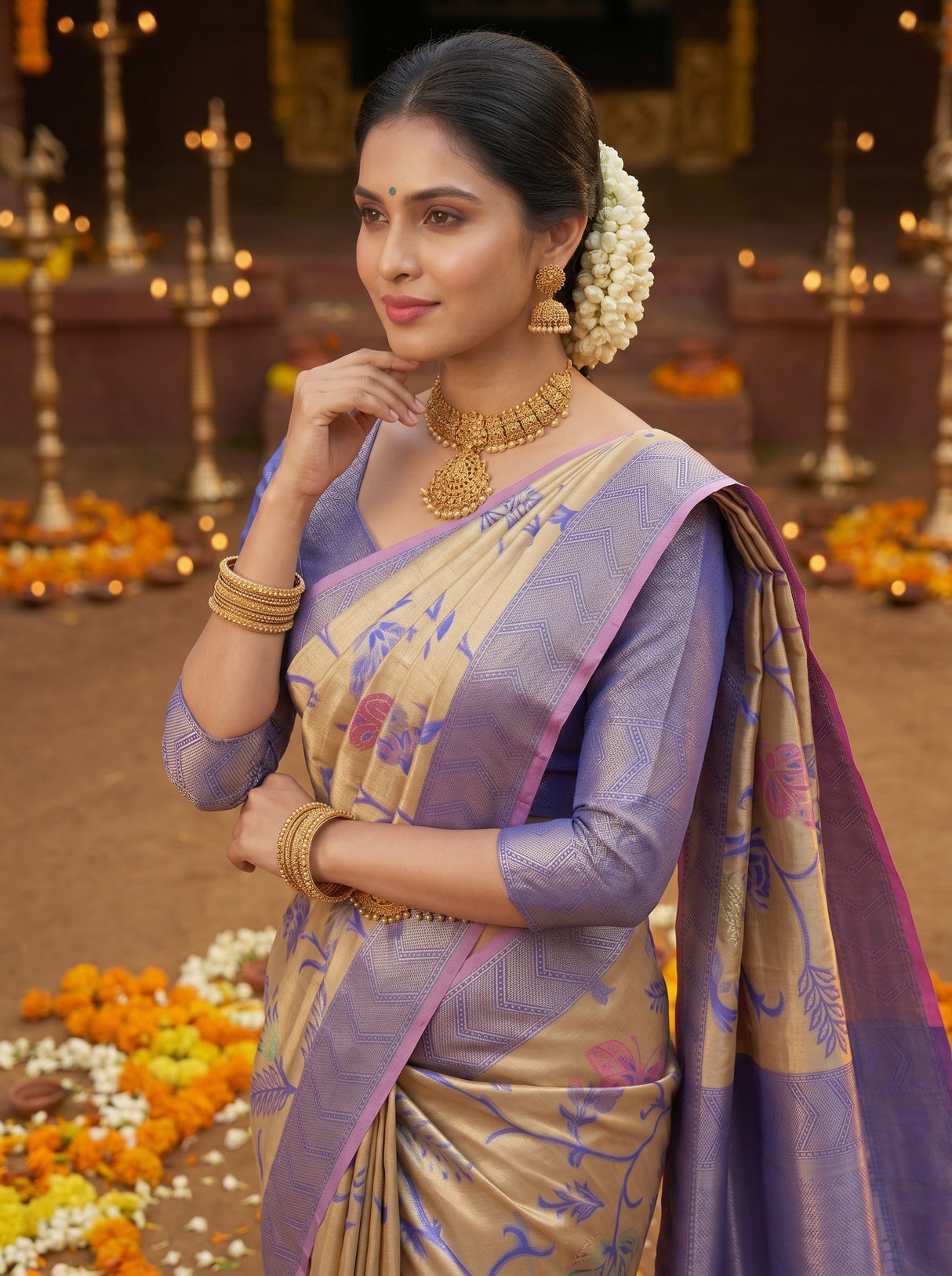 MIMOSA Saree Saree — pose 10 styling detail