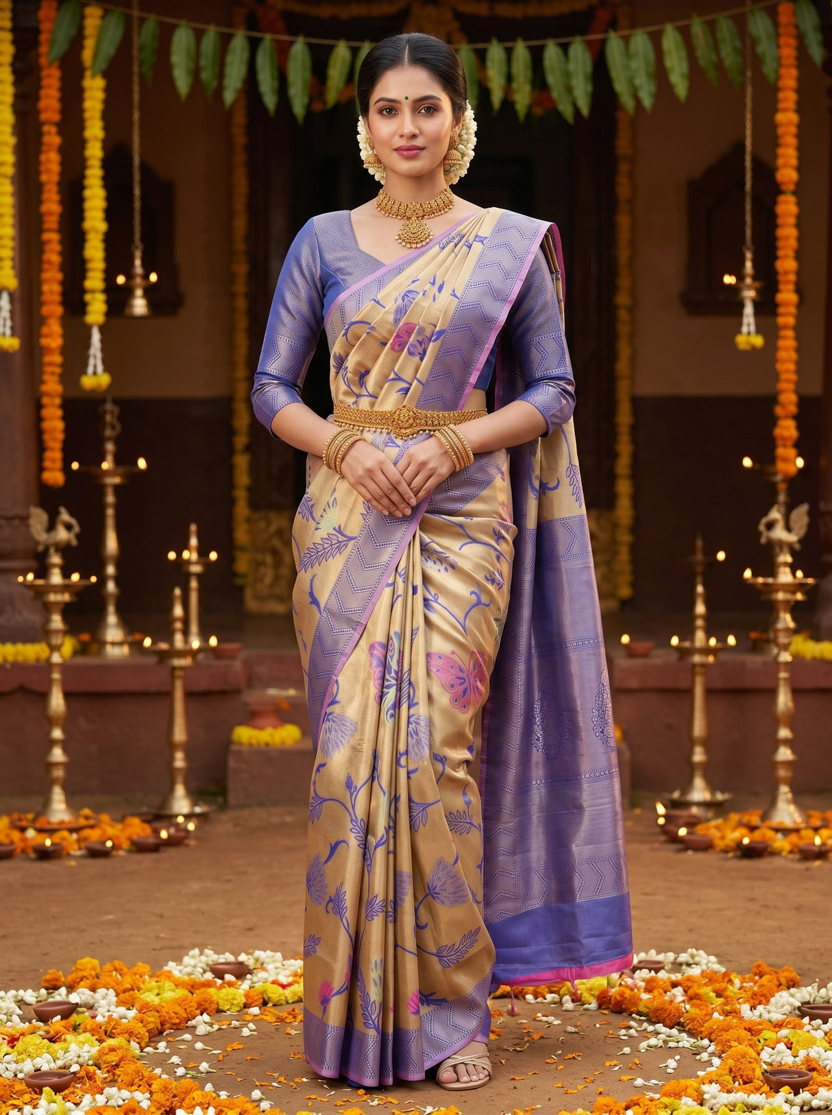MIMOSA Saree Saree — front view on mannequin