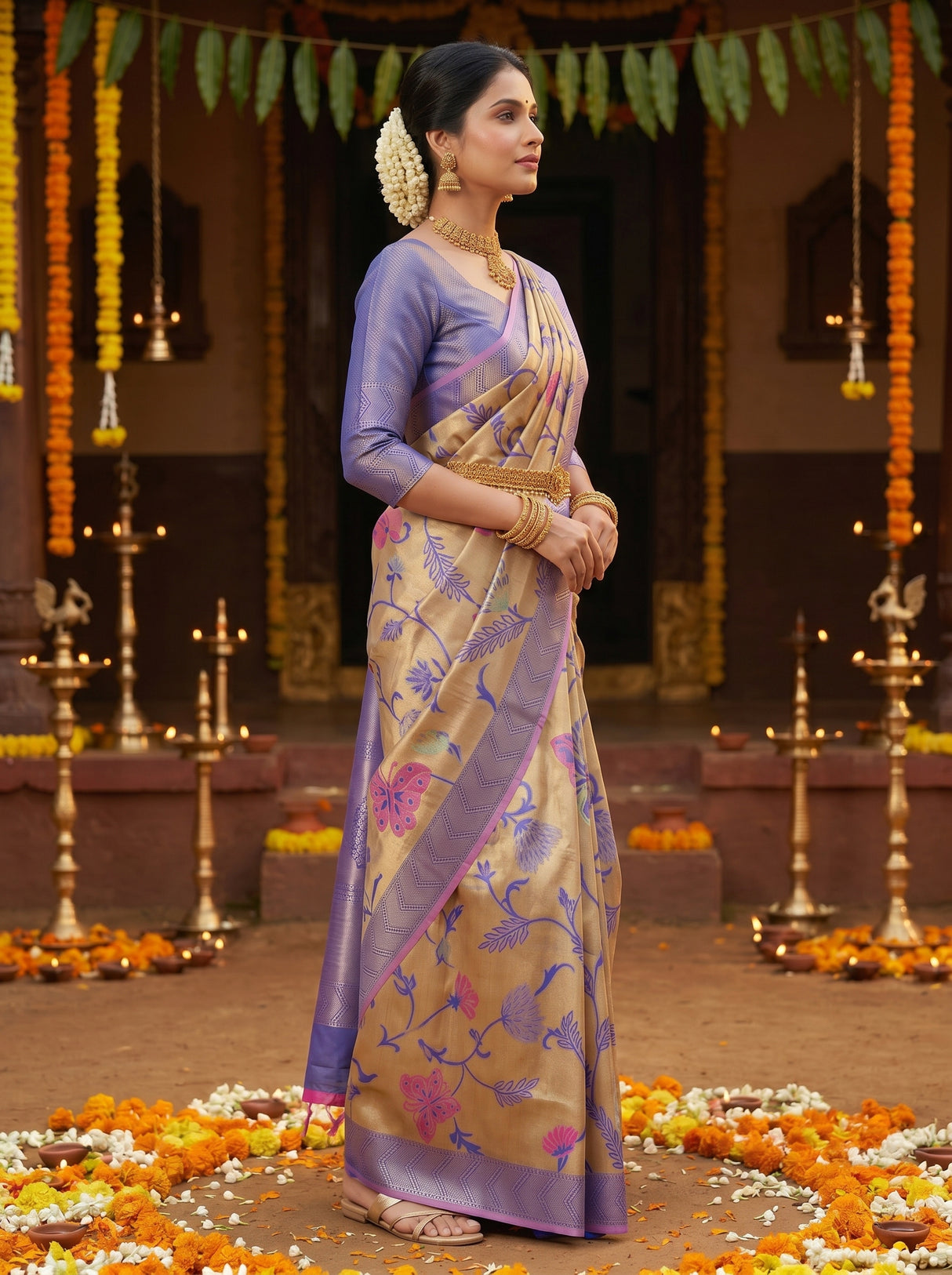 MIMOSA Saree Saree — pose 3 styling detail