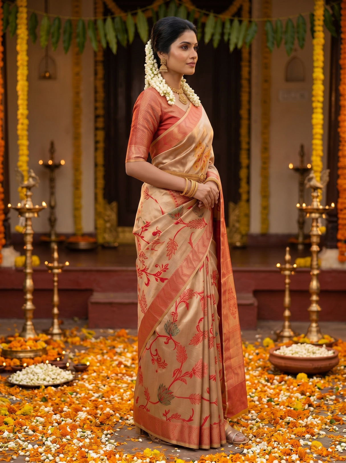 MIMOSA Saree Saree — pose 3 styling detail
