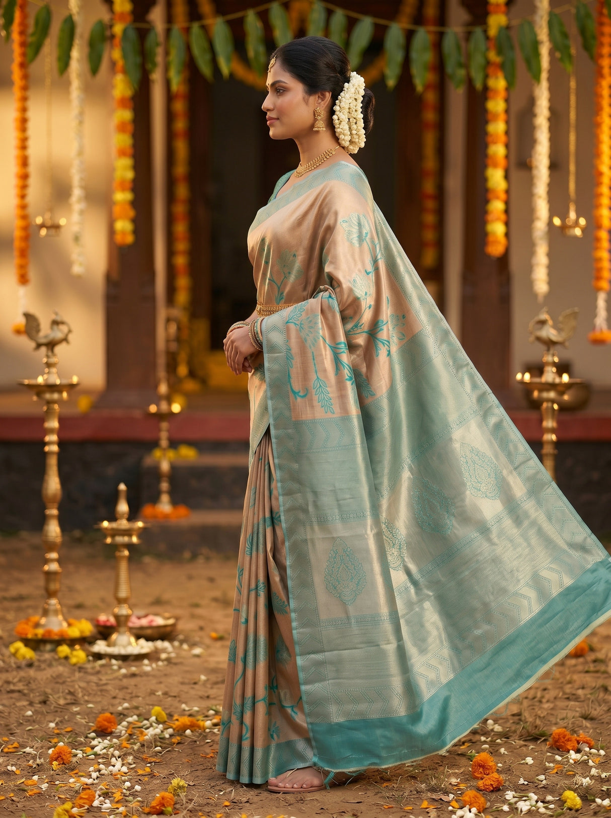 MIMOSA Saree Saree — pose 3 styling detail