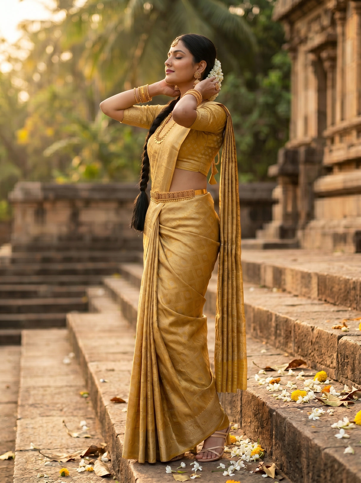 MIMOSA Saree Saree — pose 3 styling detail
