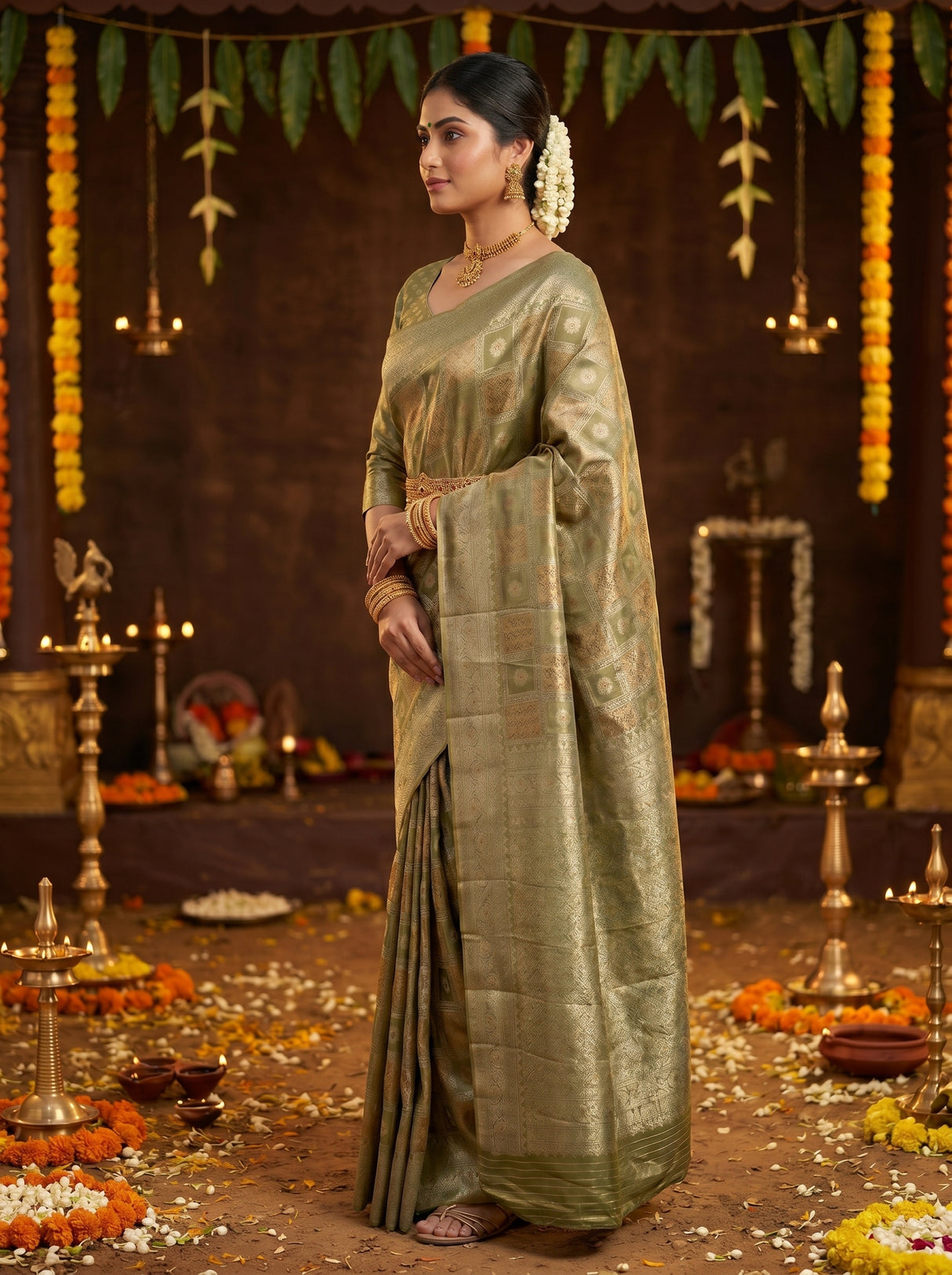 MIMOSA Saree Saree — pose 3 styling detail