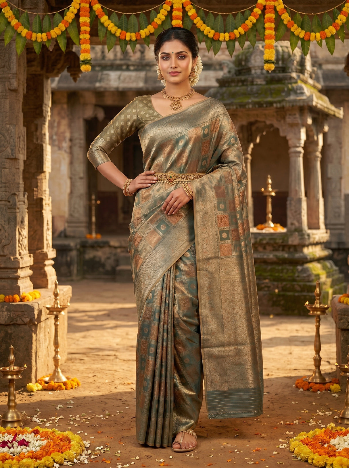MIMOSA Saree Saree — pose 5 styling detail