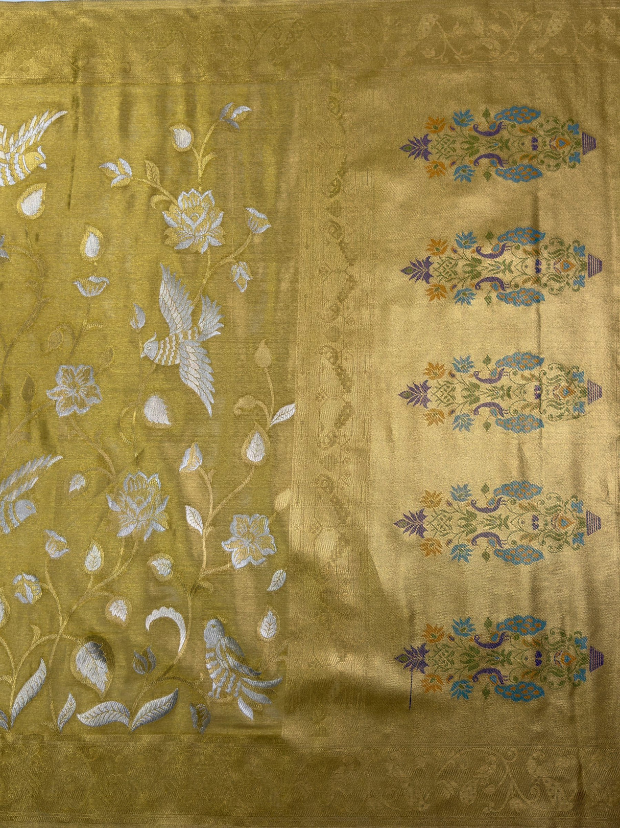 MIMOSA Saree Saree — pallu and zari work detail