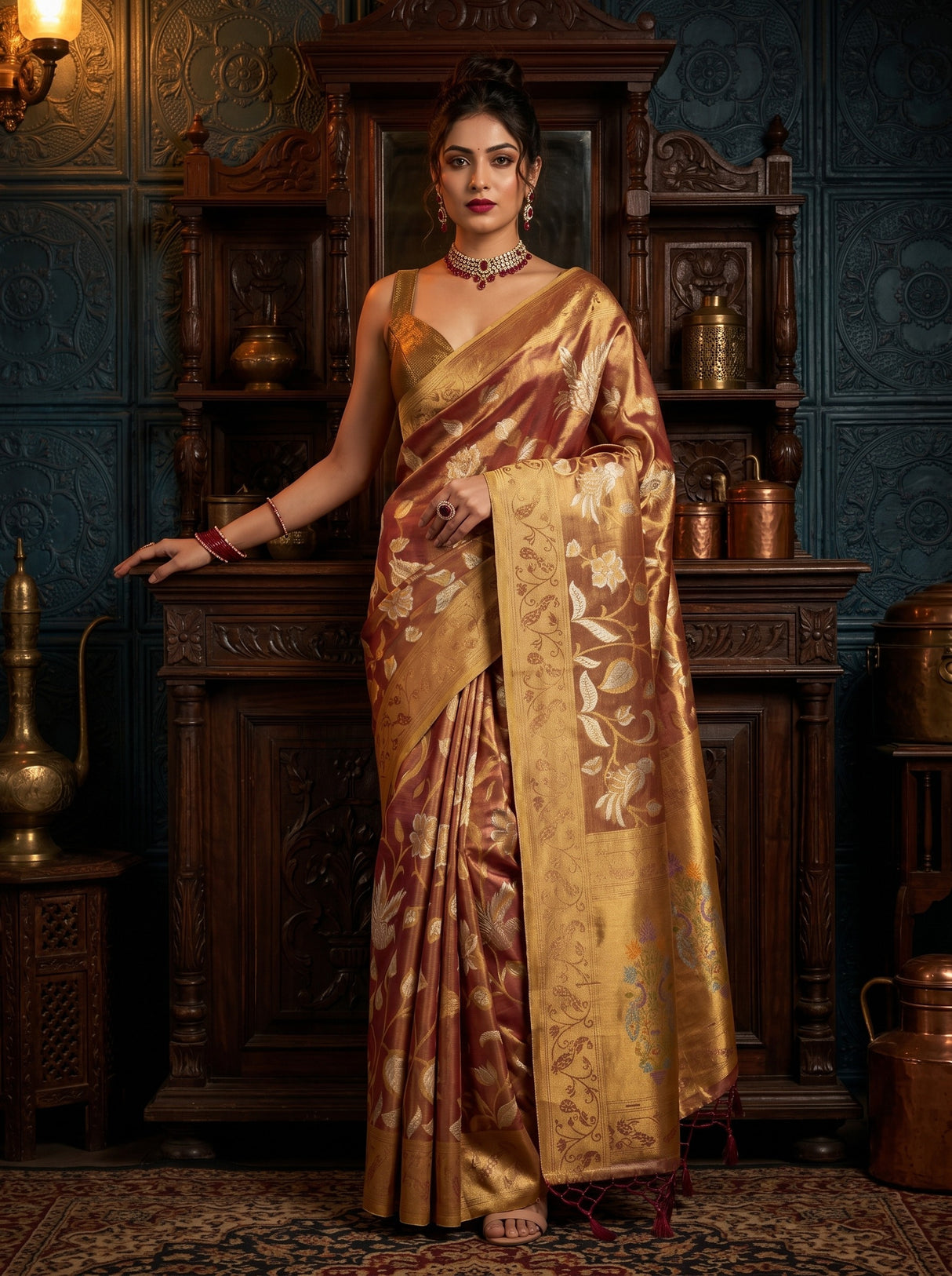 MIMOSA Saree Saree — front view on mannequin
