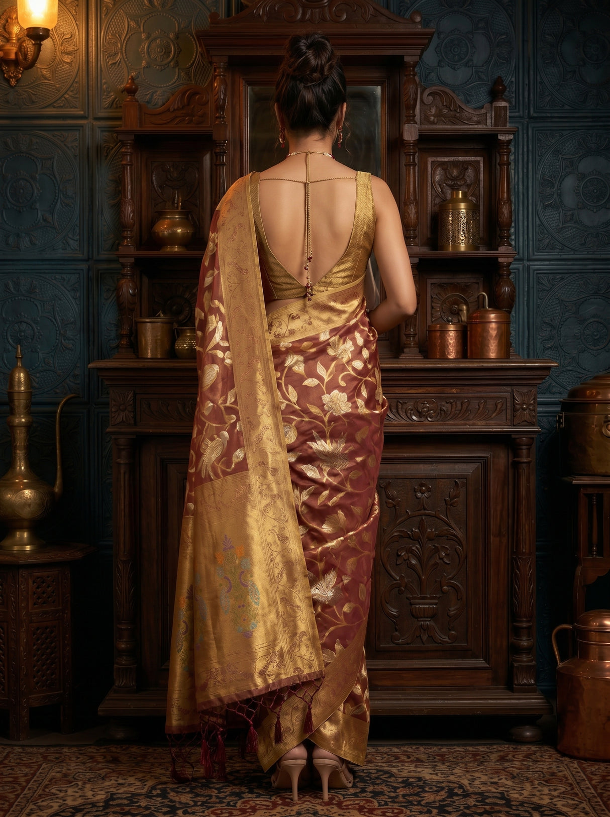 MIMOSA Saree Saree — pose 2 styling detail