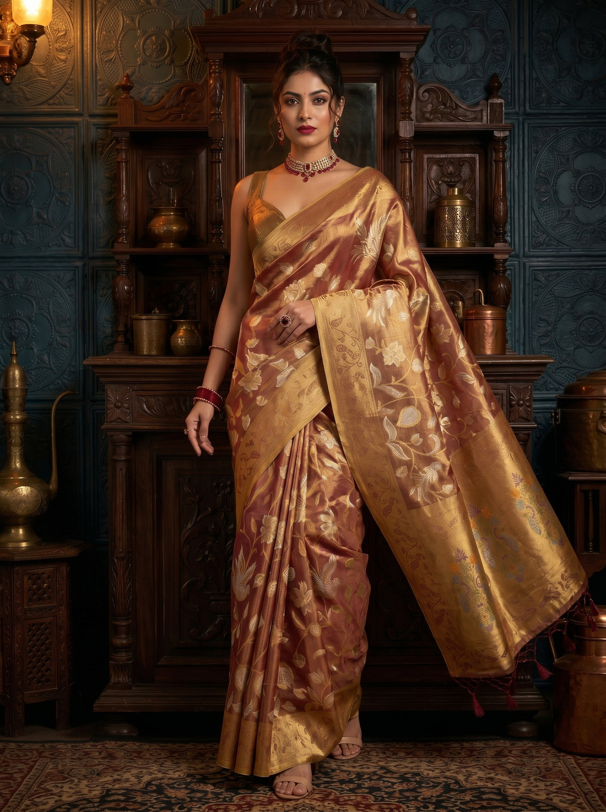 MIMOSA Saree Saree — pose 6 styling detail