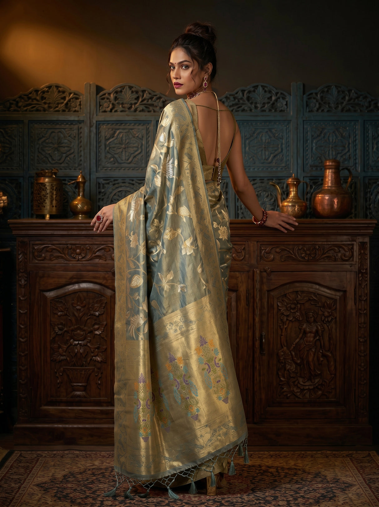 MIMOSA Saree Saree — pose 9 styling detail