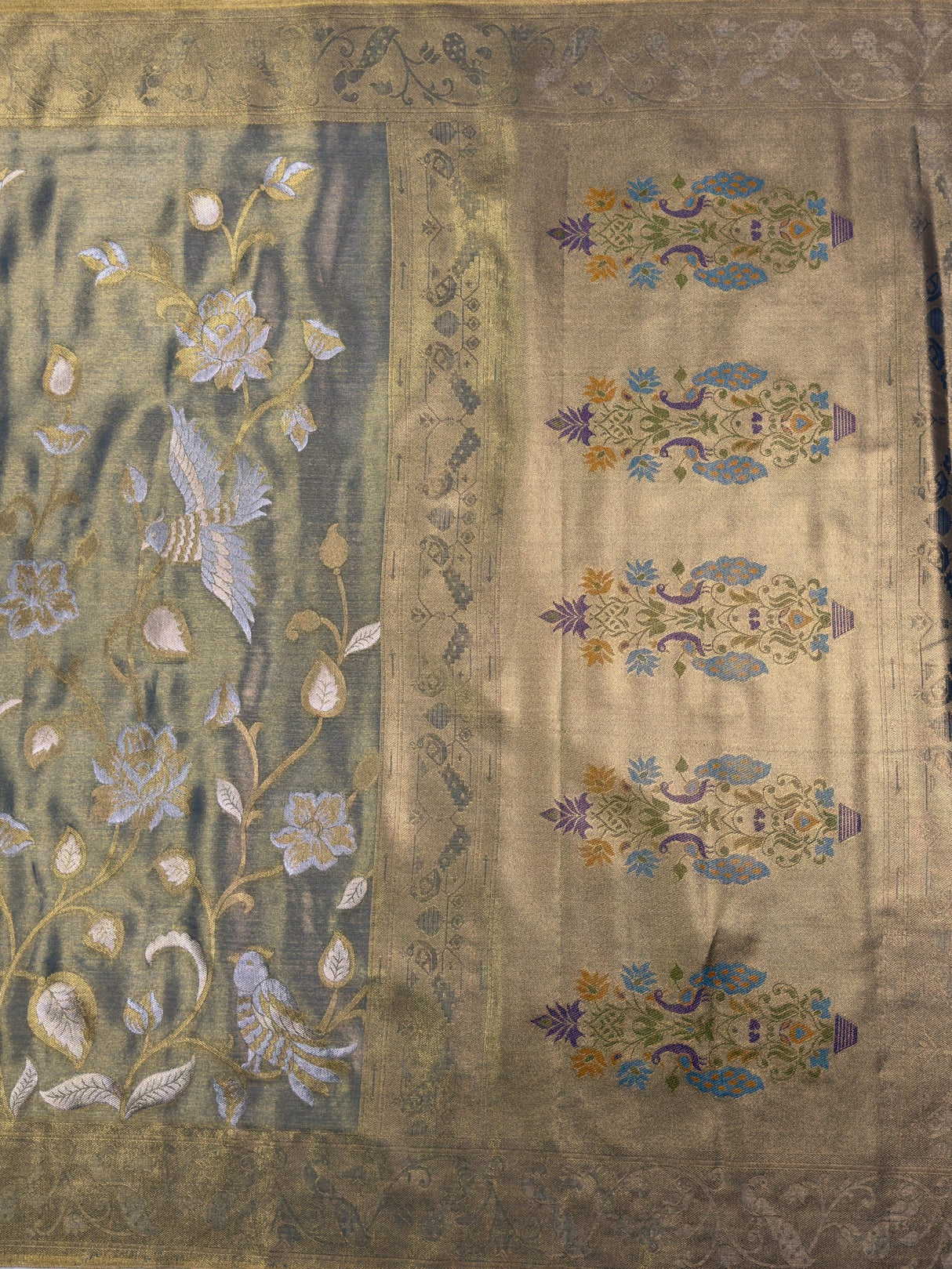 MIMOSA Saree Saree — pallu and zari work detail