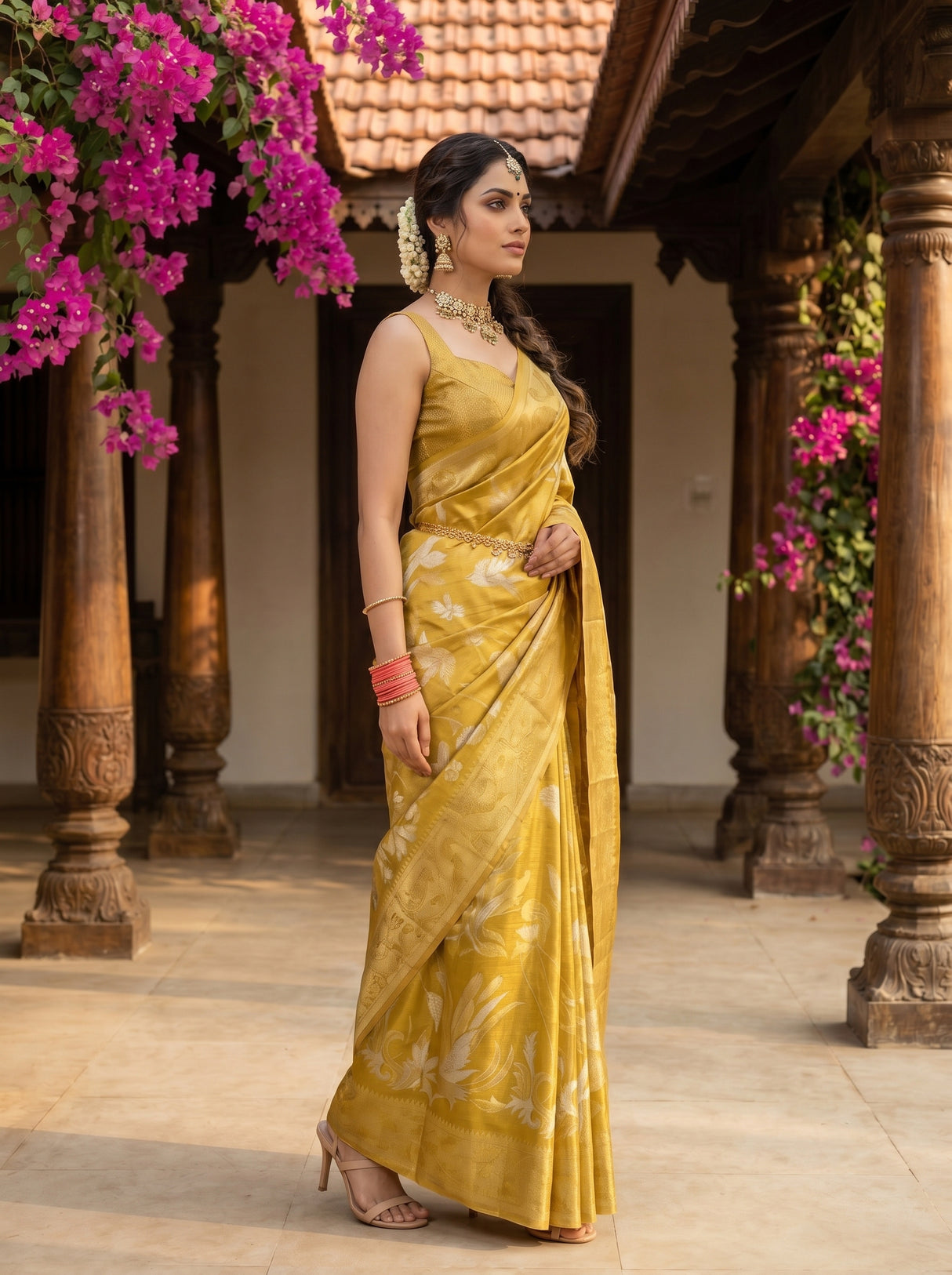 MIMOSA Saree Saree — pose 3 styling detail