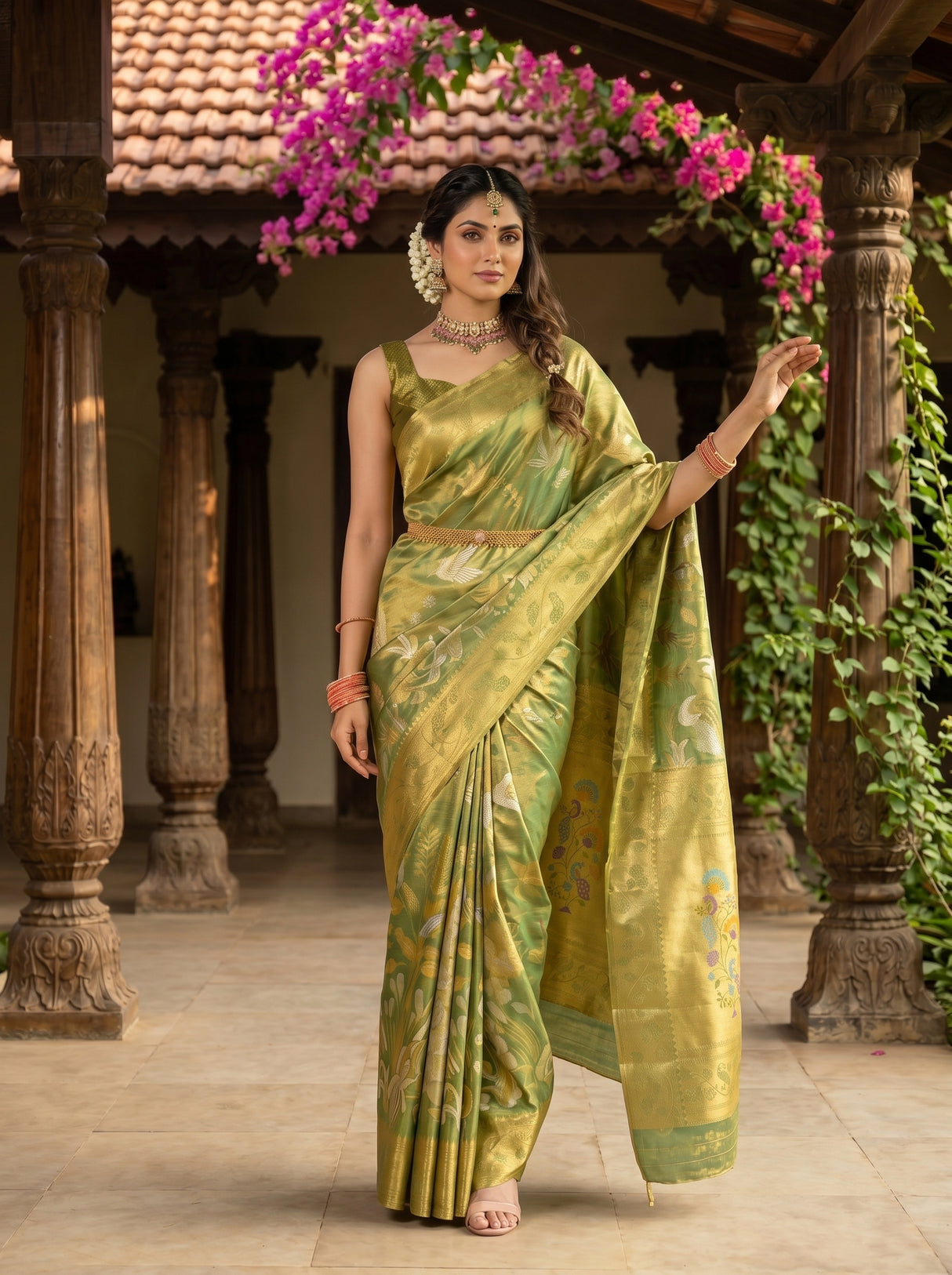 MIMOSA Saree Saree — pose 5 styling detail