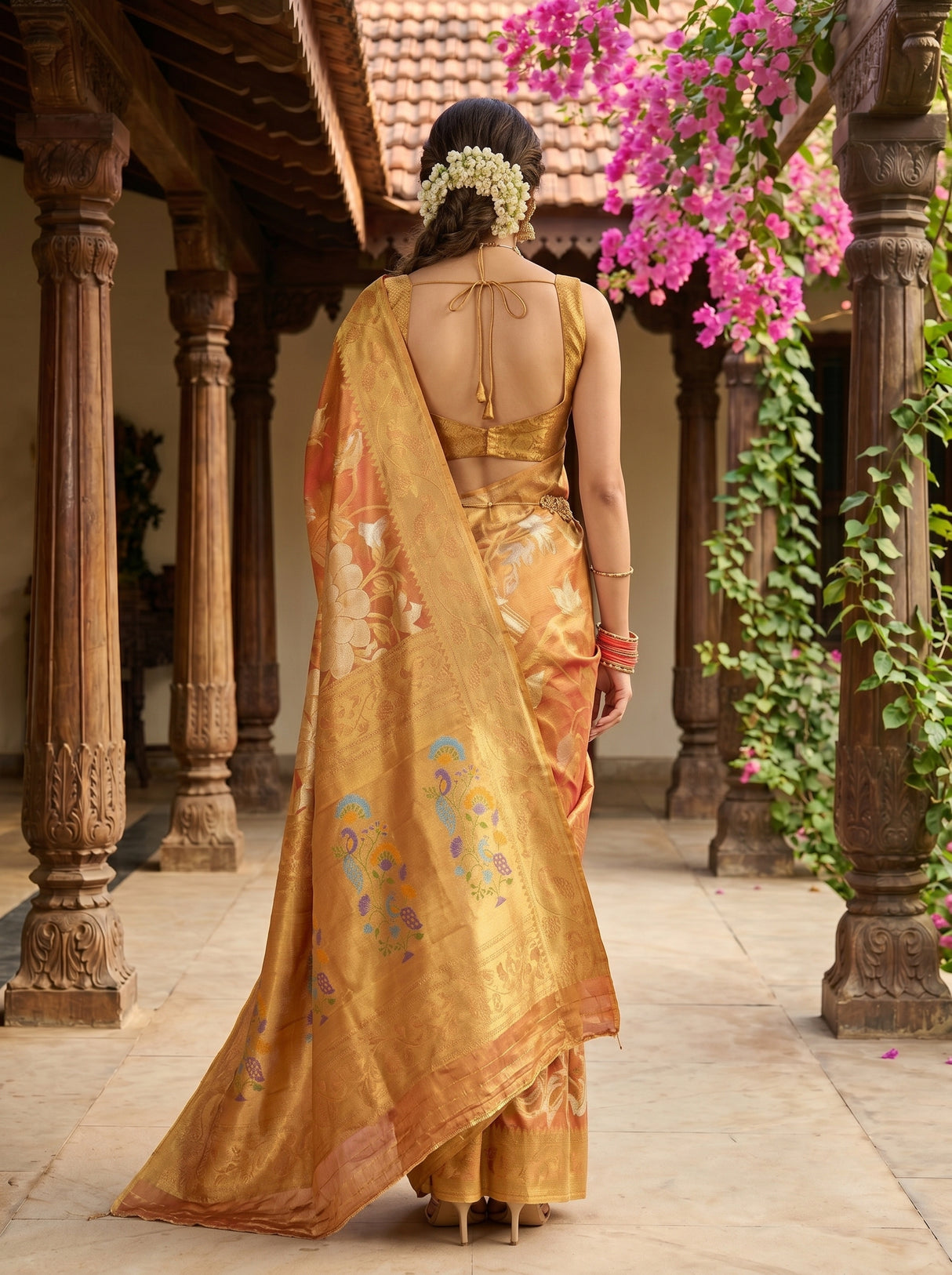 MIMOSA Saree Saree — pose 2 styling detail