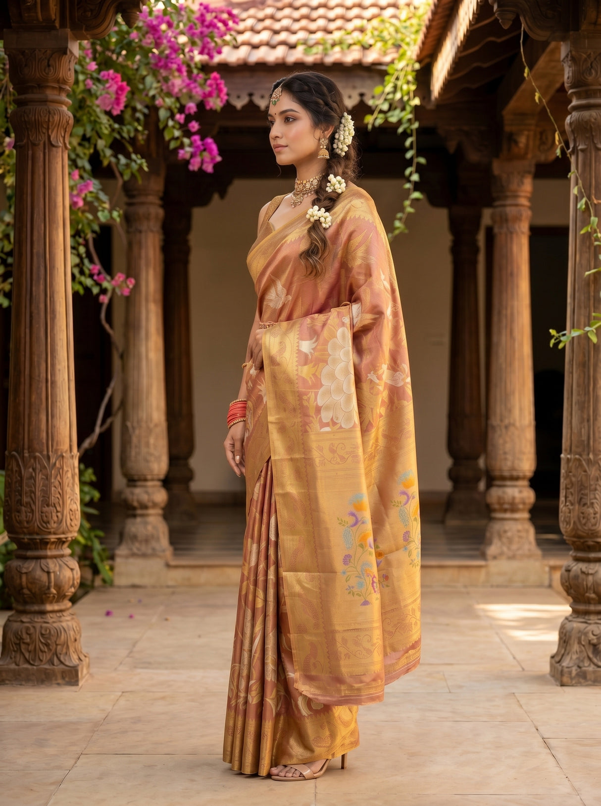 MIMOSA Saree Saree — pose 3 styling detail
