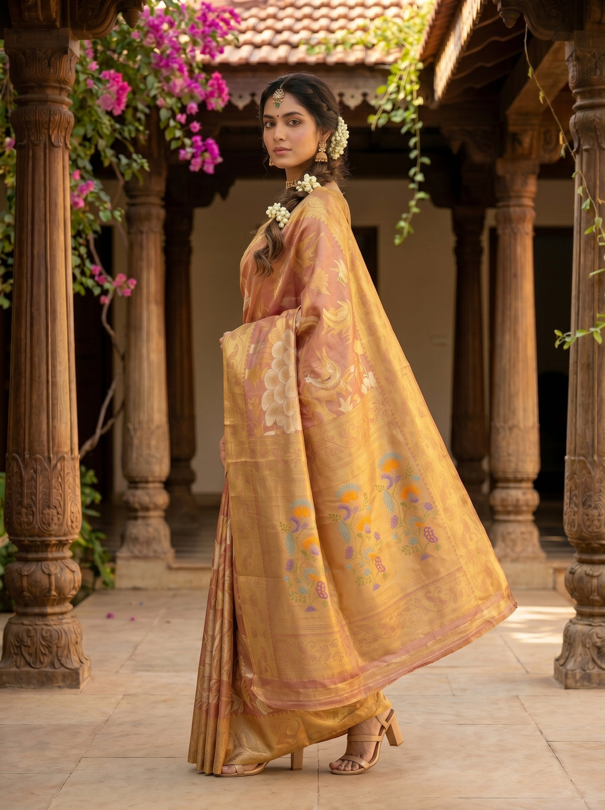 MIMOSA Saree Saree — pose 4 styling detail