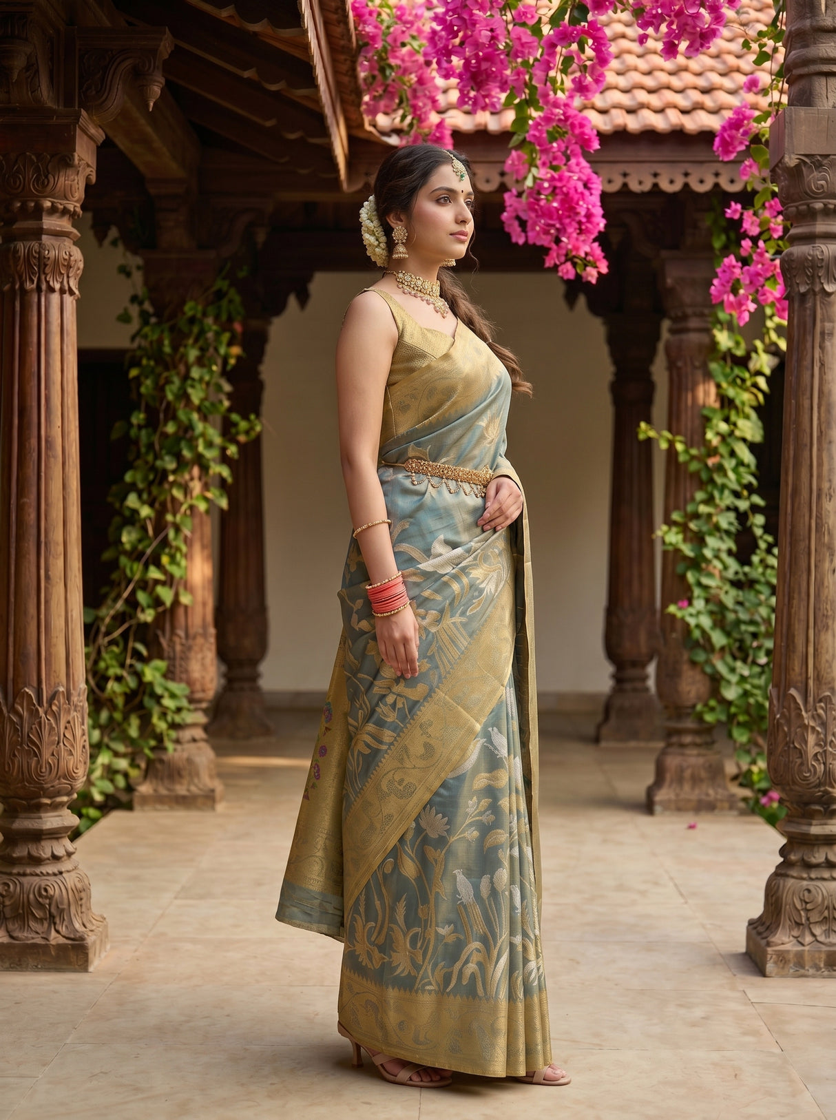 MIMOSA Saree Saree — pose 3 styling detail