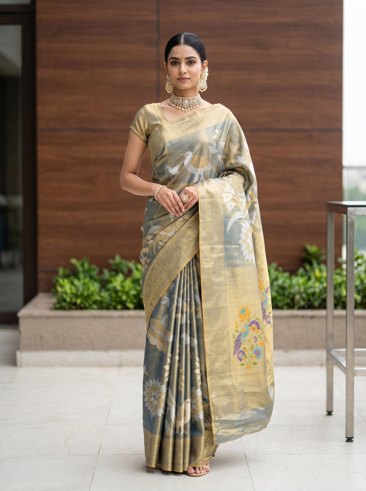 MIMOSA Saree Saree — front view on mannequin