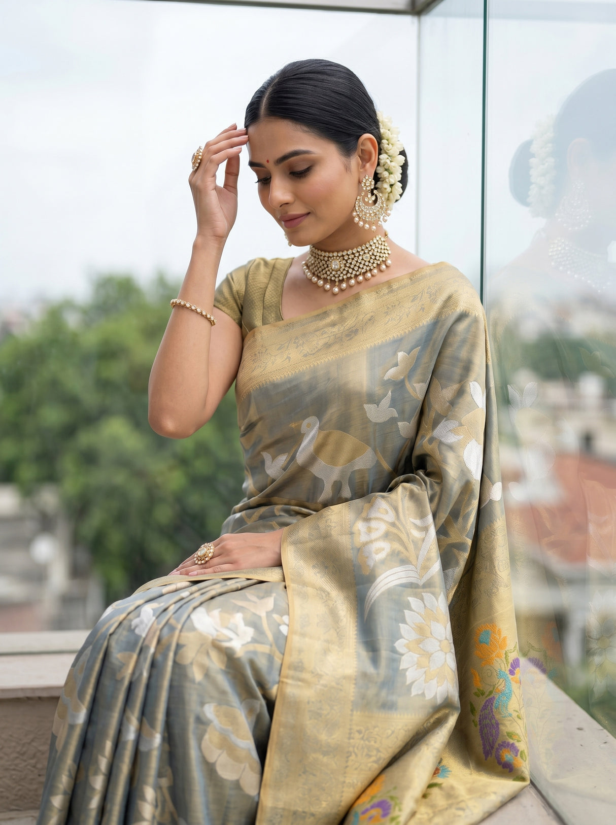 MIMOSA Saree Saree — pose 10 styling detail