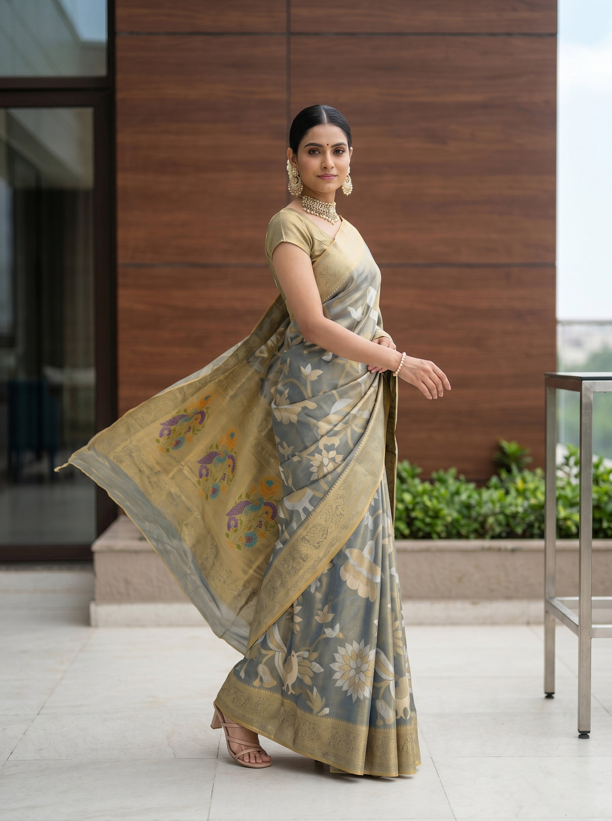MIMOSA Saree Saree — pose 9 styling detail