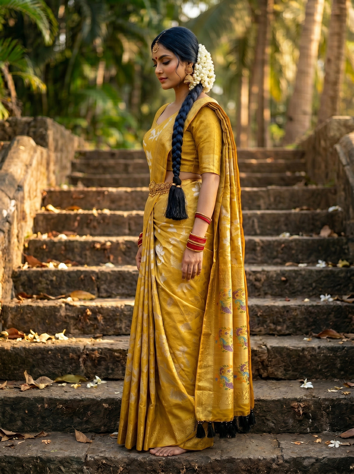 MIMOSA Saree Saree — pose 3 styling detail