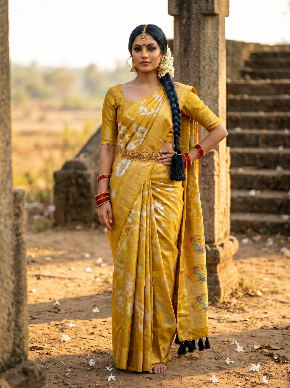 MIMOSA Saree Saree — pose 4 styling detail