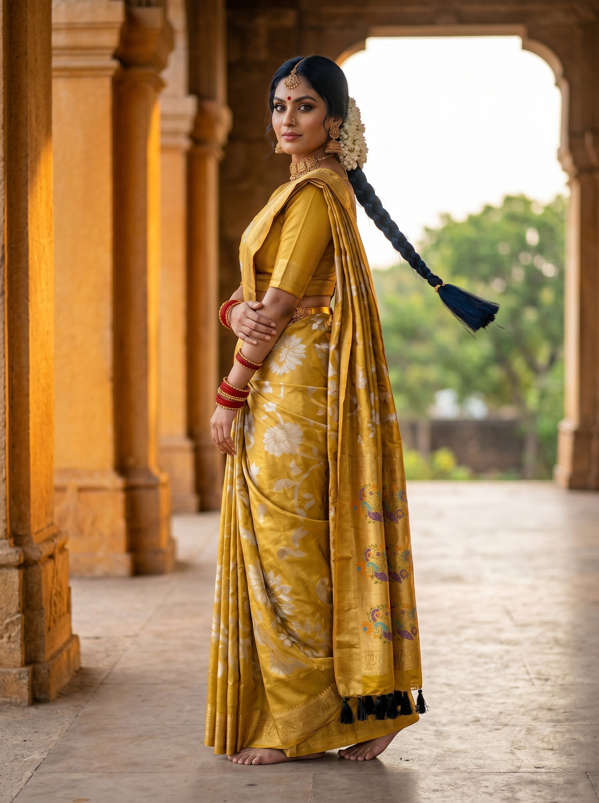 MIMOSA Saree Saree — pose 9 styling detail