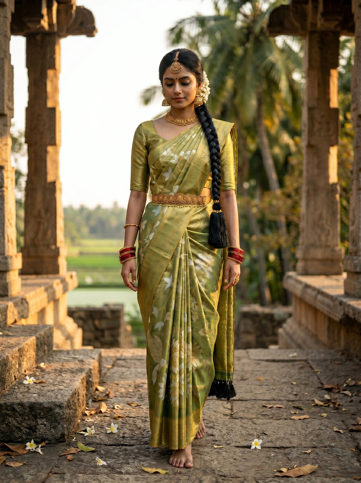MIMOSA Saree Saree — pose 6 styling detail