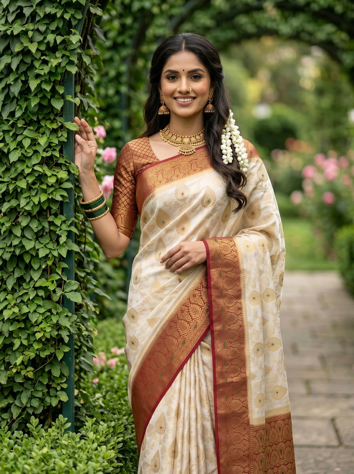 MIMOSA Saree Saree — pose 10 styling detail