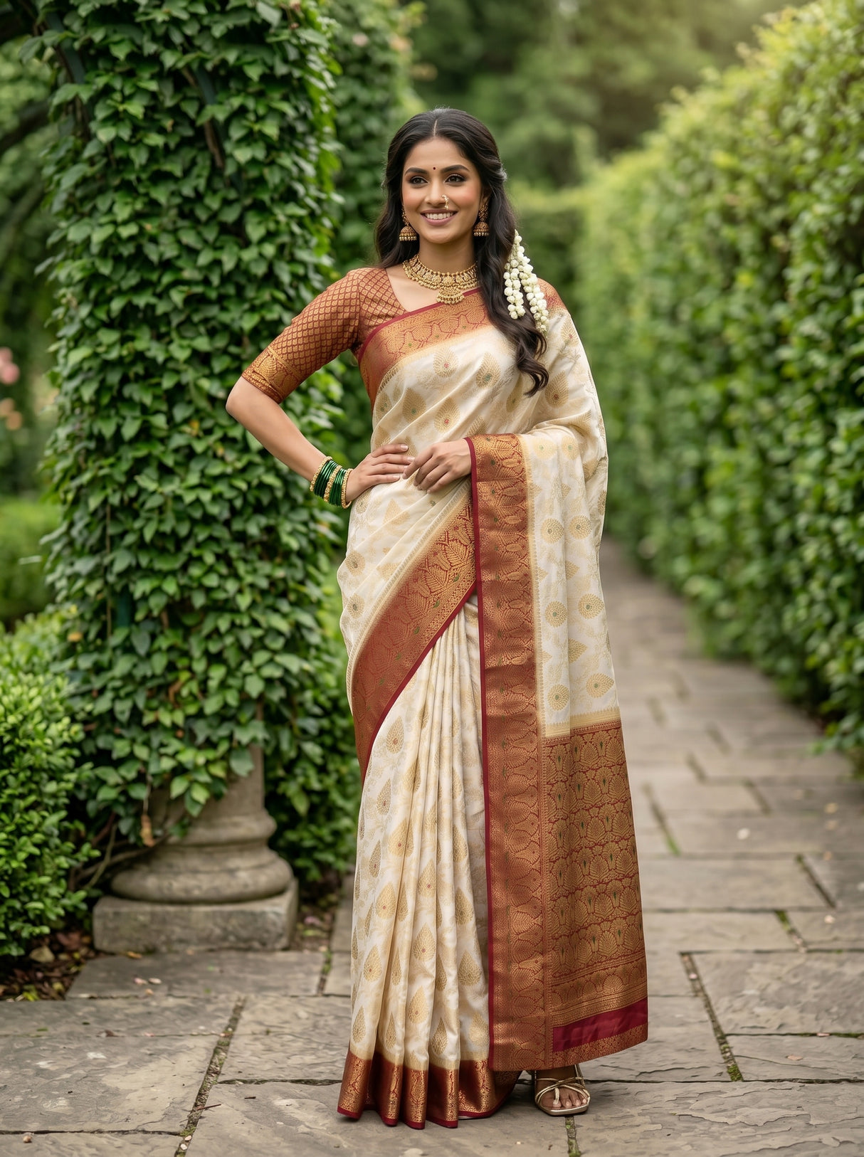 MIMOSA Saree Saree — pose 4 styling detail