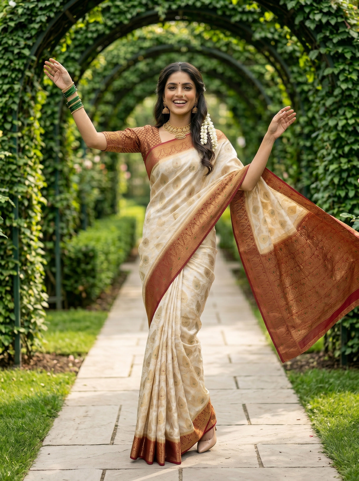 MIMOSA Saree Saree — pose 5 styling detail