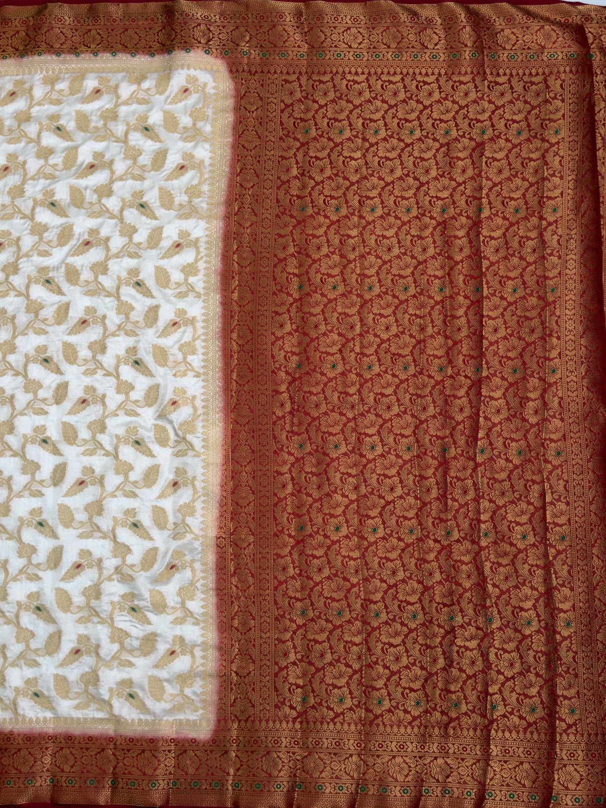 MIMOSA Saree Saree — pallu and zari work detail