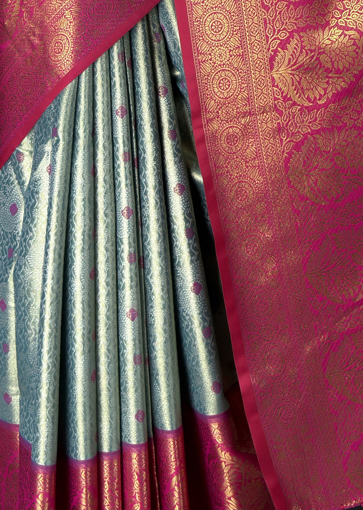 MIMOSA Saffire Kanjivaram Art Silk Saree β fleets shot full lifestyle