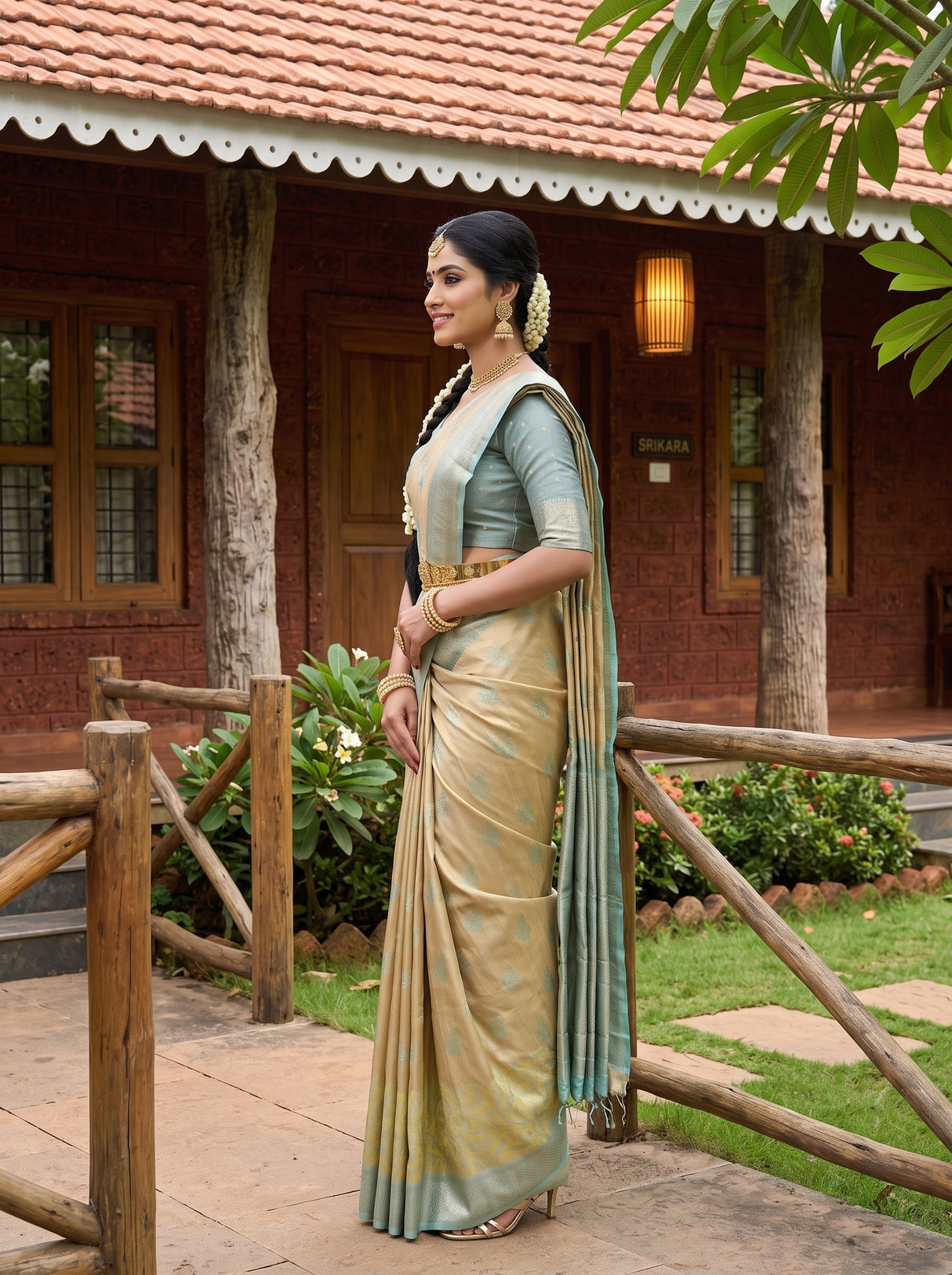 MIMOSA Saree Saree — pose 3 styling detail