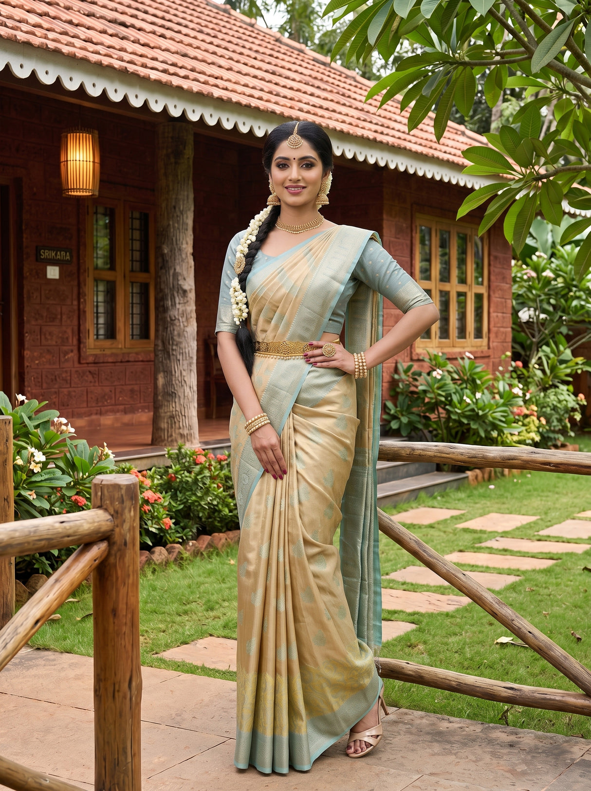 MIMOSA Saree Saree — pose 4 styling detail