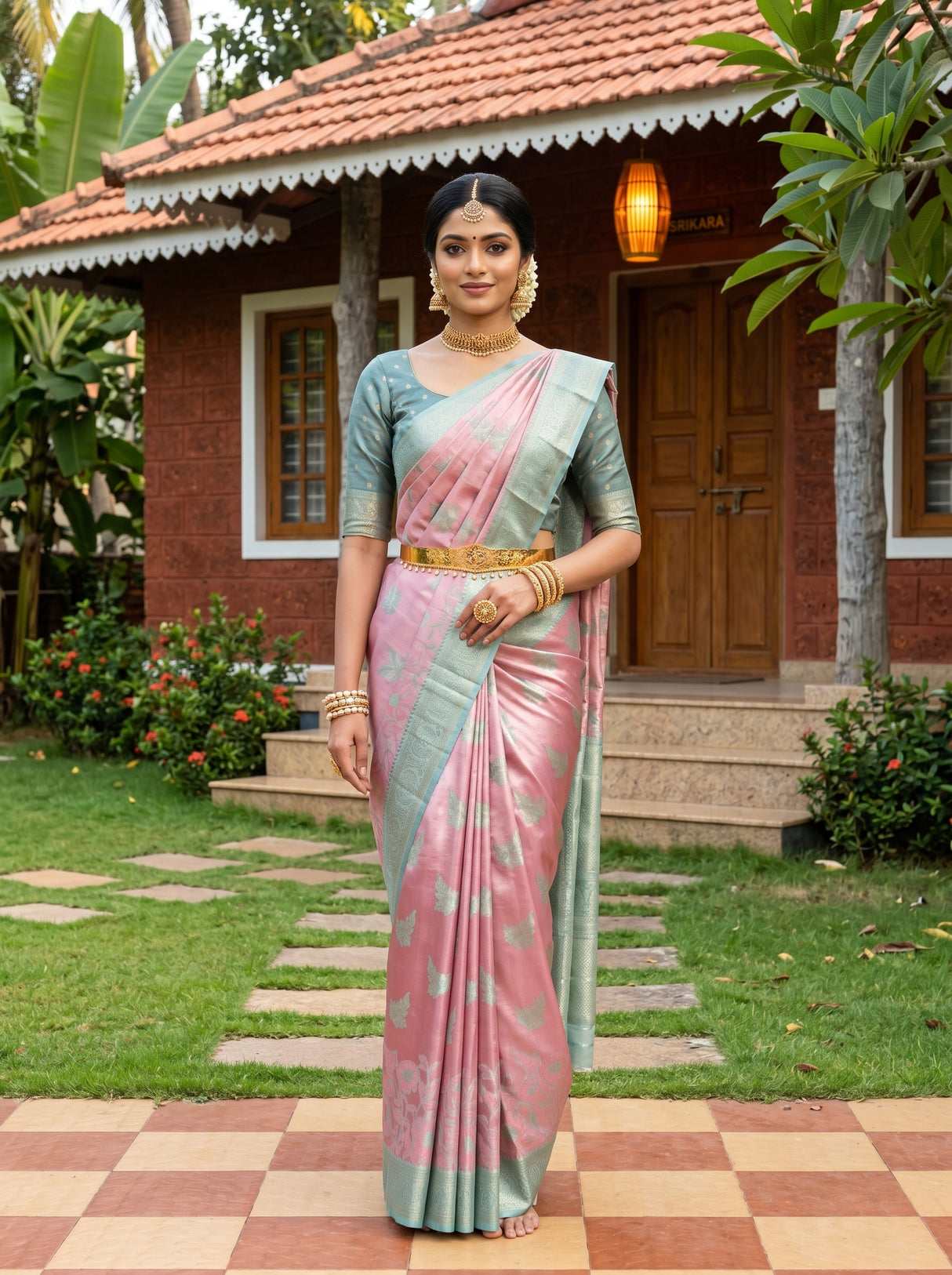 MIMOSA Saree Saree — front view on mannequin