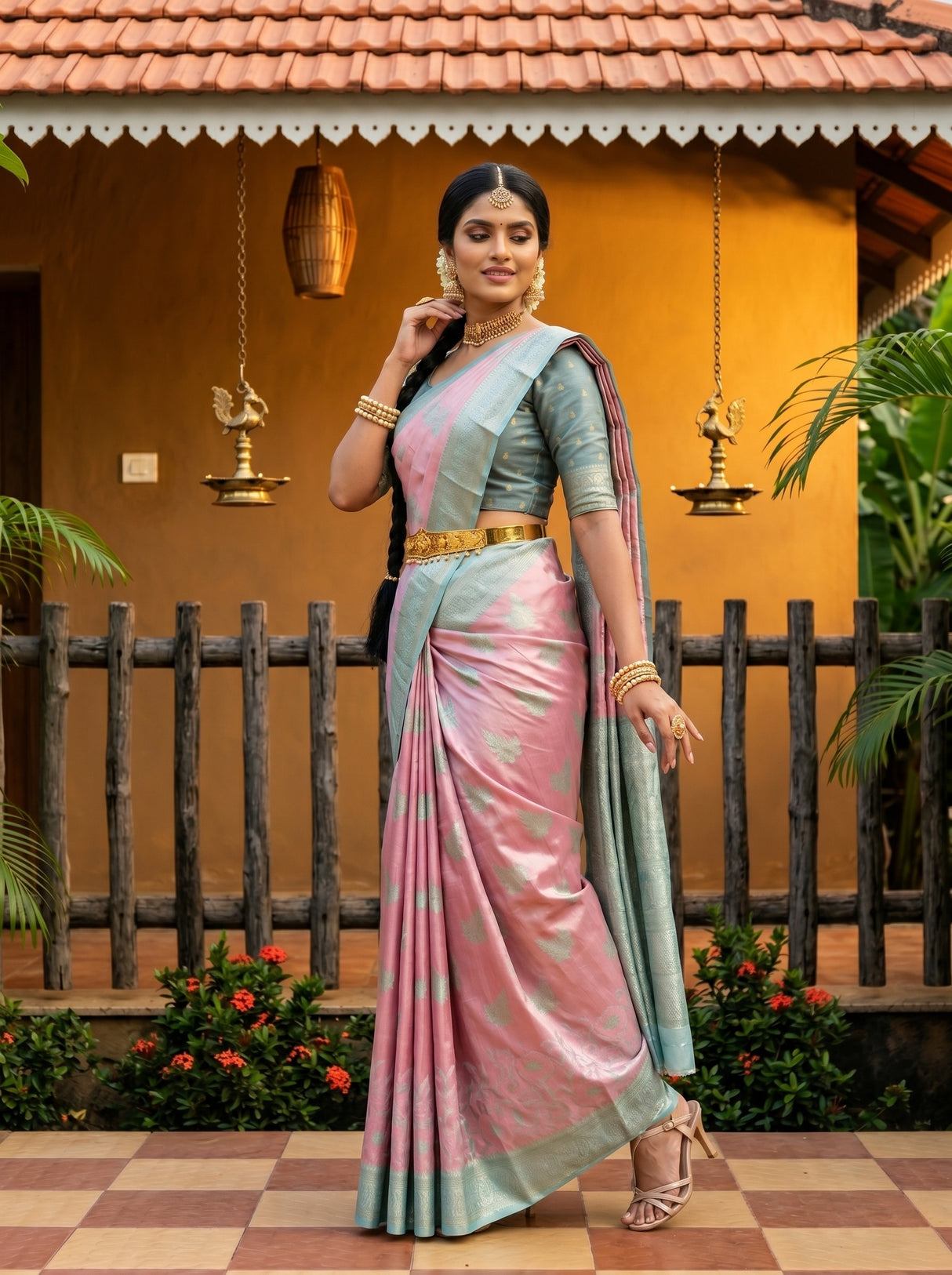 MIMOSA Saree Saree — pose 5 styling detail