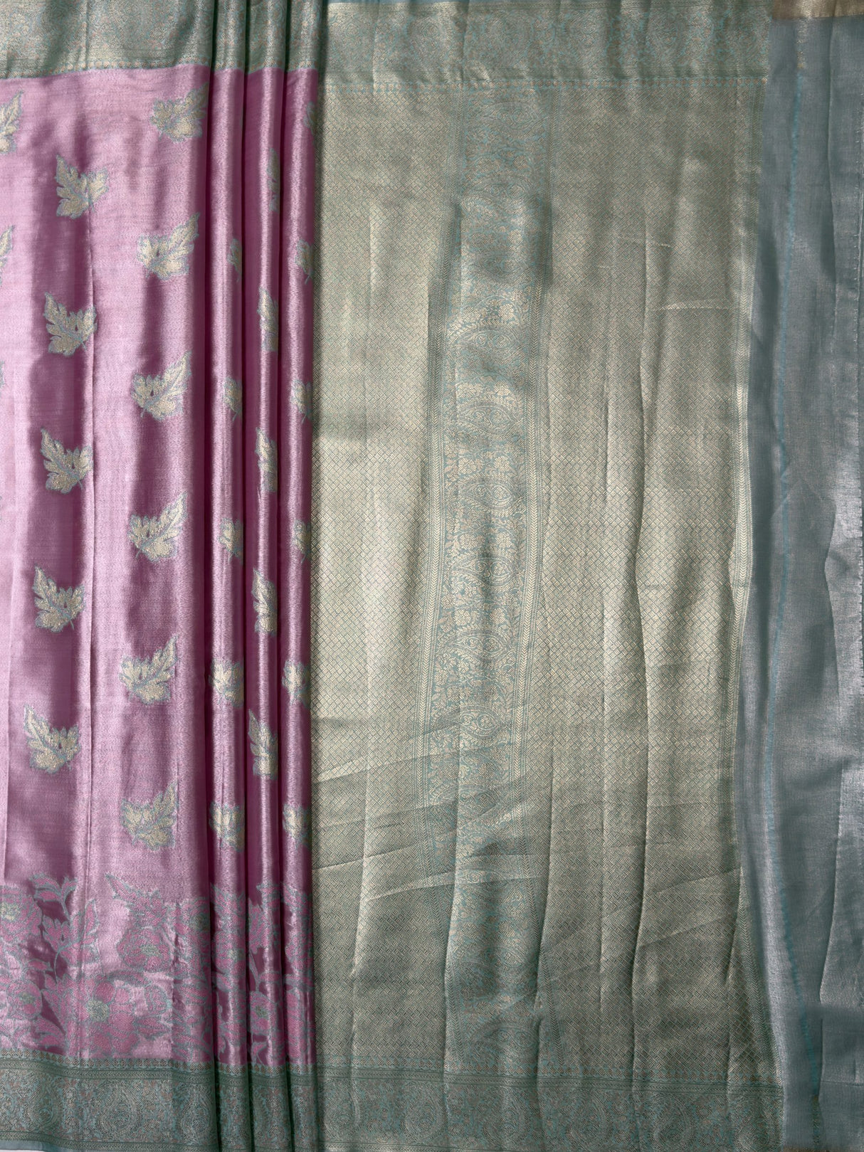 MIMOSA Saree Saree — pallu and zari work detail