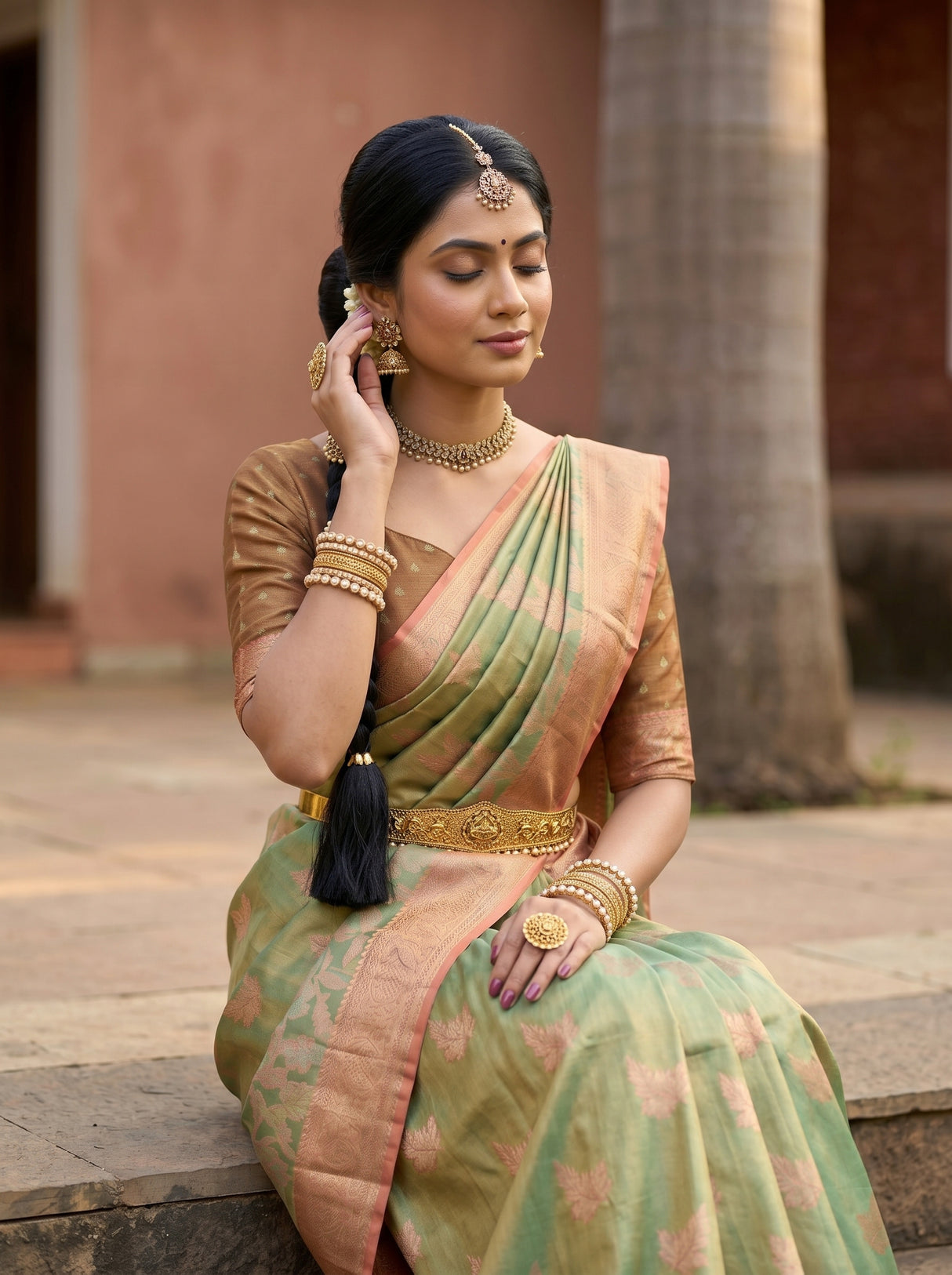 MIMOSA Saree Saree — pose 10 styling detail