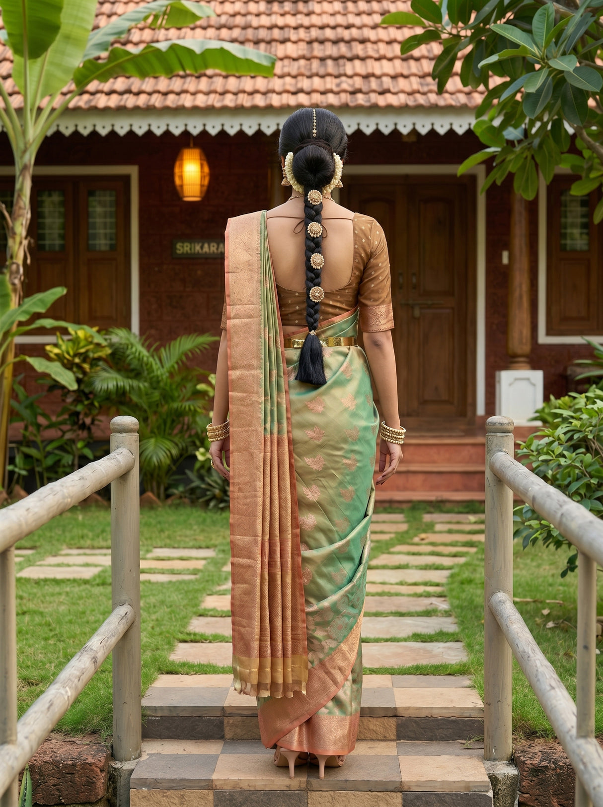 MIMOSA Saree Saree — pose 2 styling detail
