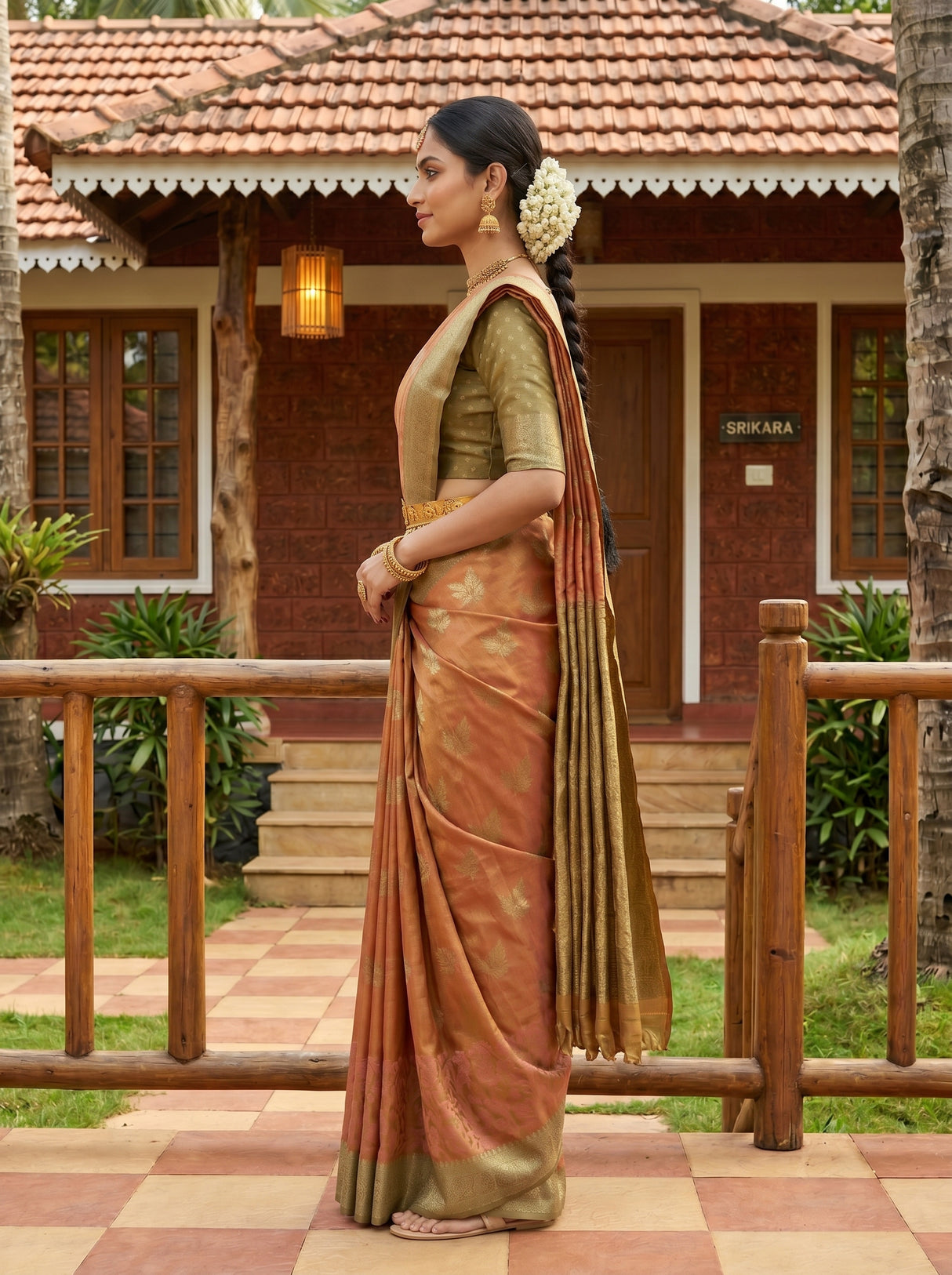 MIMOSA Saree Saree — pose 3 styling detail