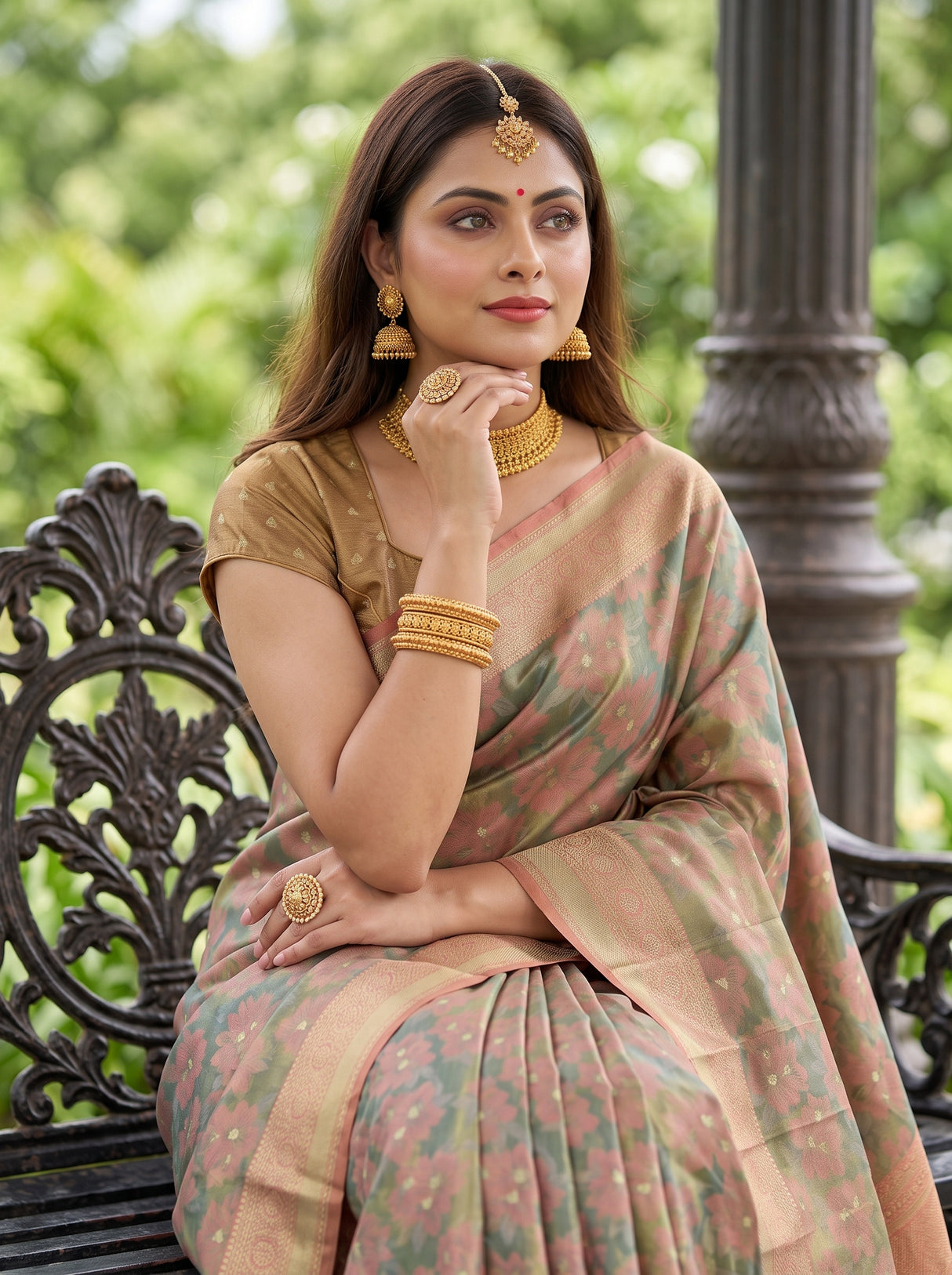 MIMOSA Saree Saree — pose 10 styling detail