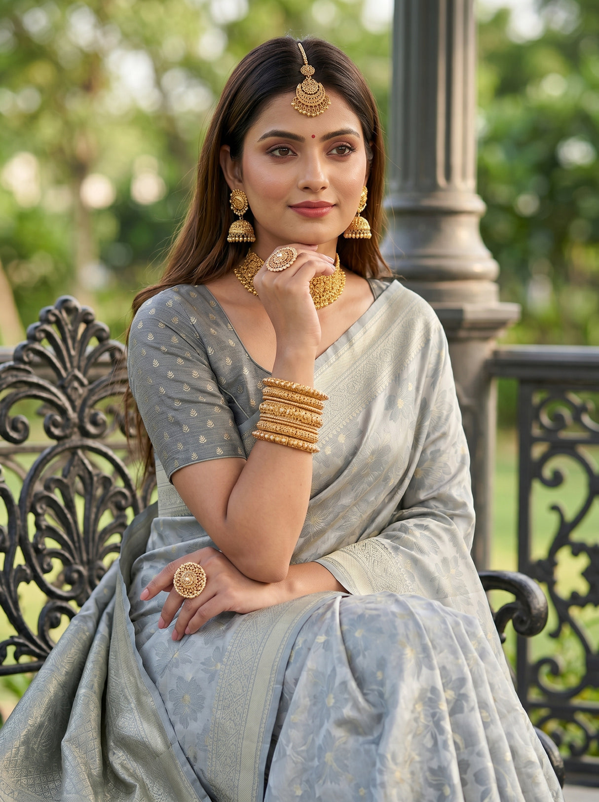 MIMOSA Saree Saree — pose 10 styling detail