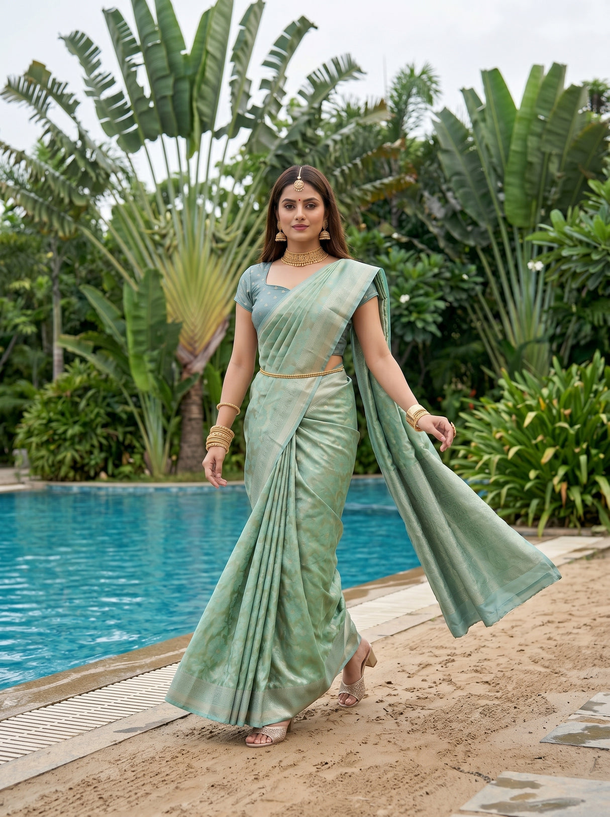 MIMOSA Saree Saree — pose 6 styling detail