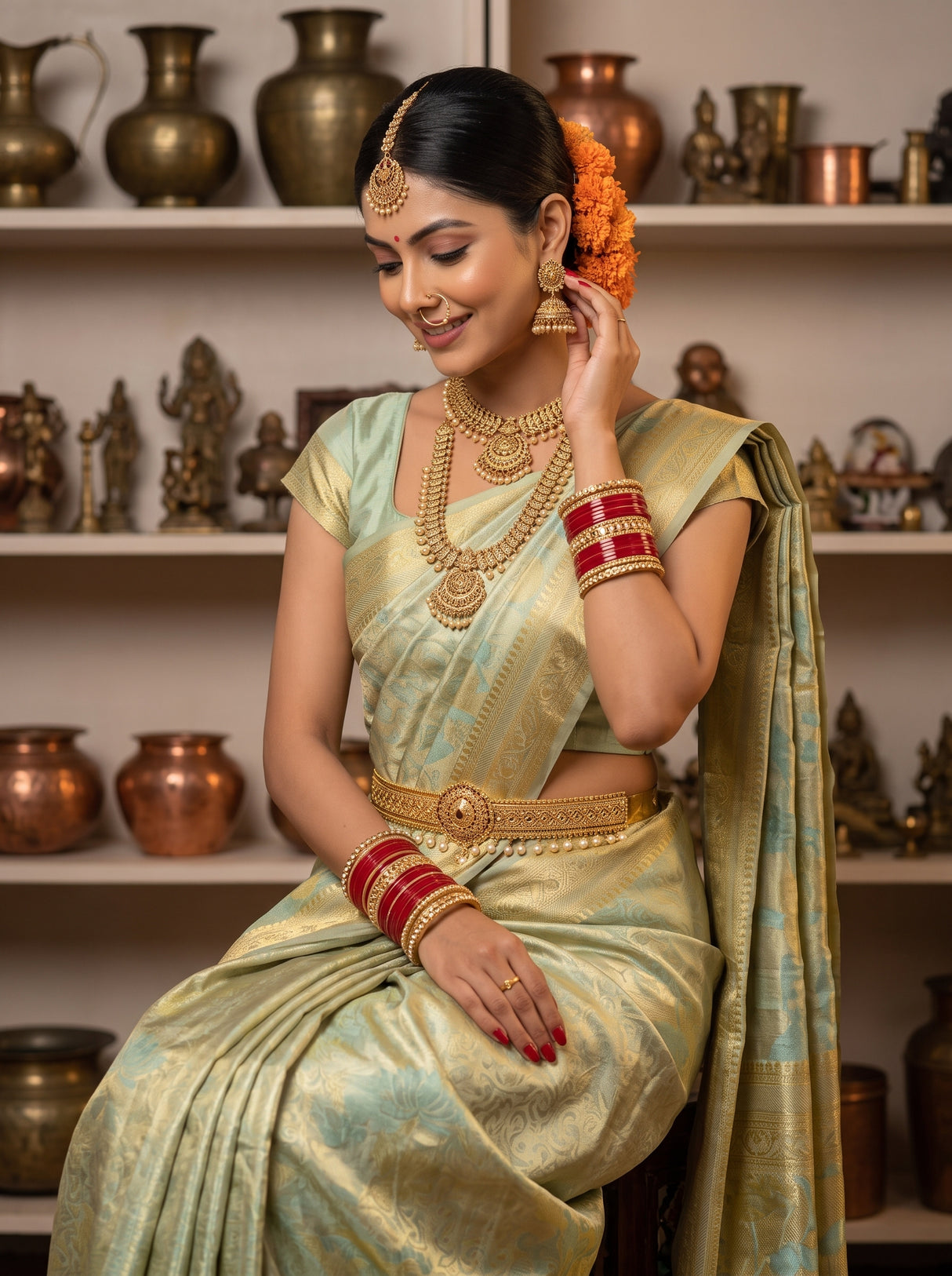 MIMOSA Saree Saree — pose 10 styling detail