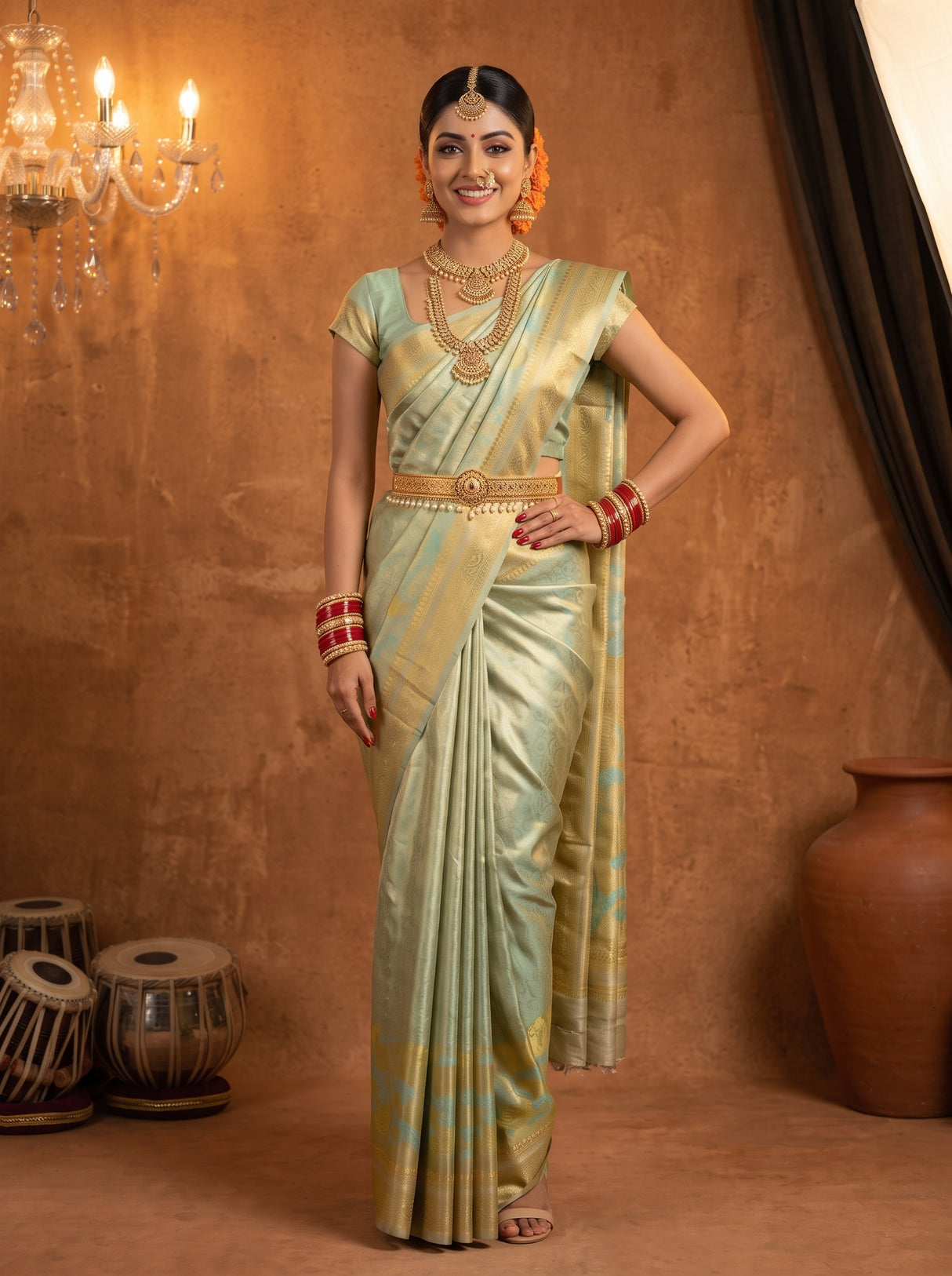 MIMOSA Saree Saree — pose 4 styling detail