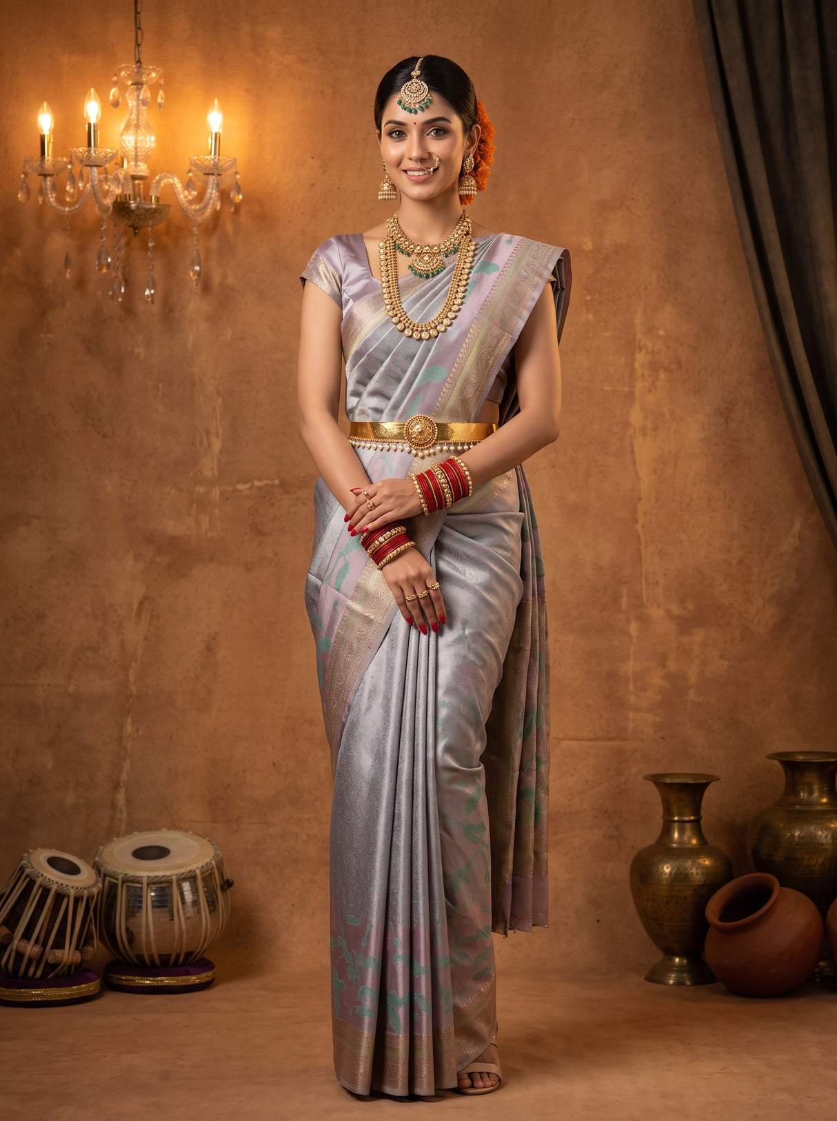 MIMOSA Saree Saree — front view on mannequin